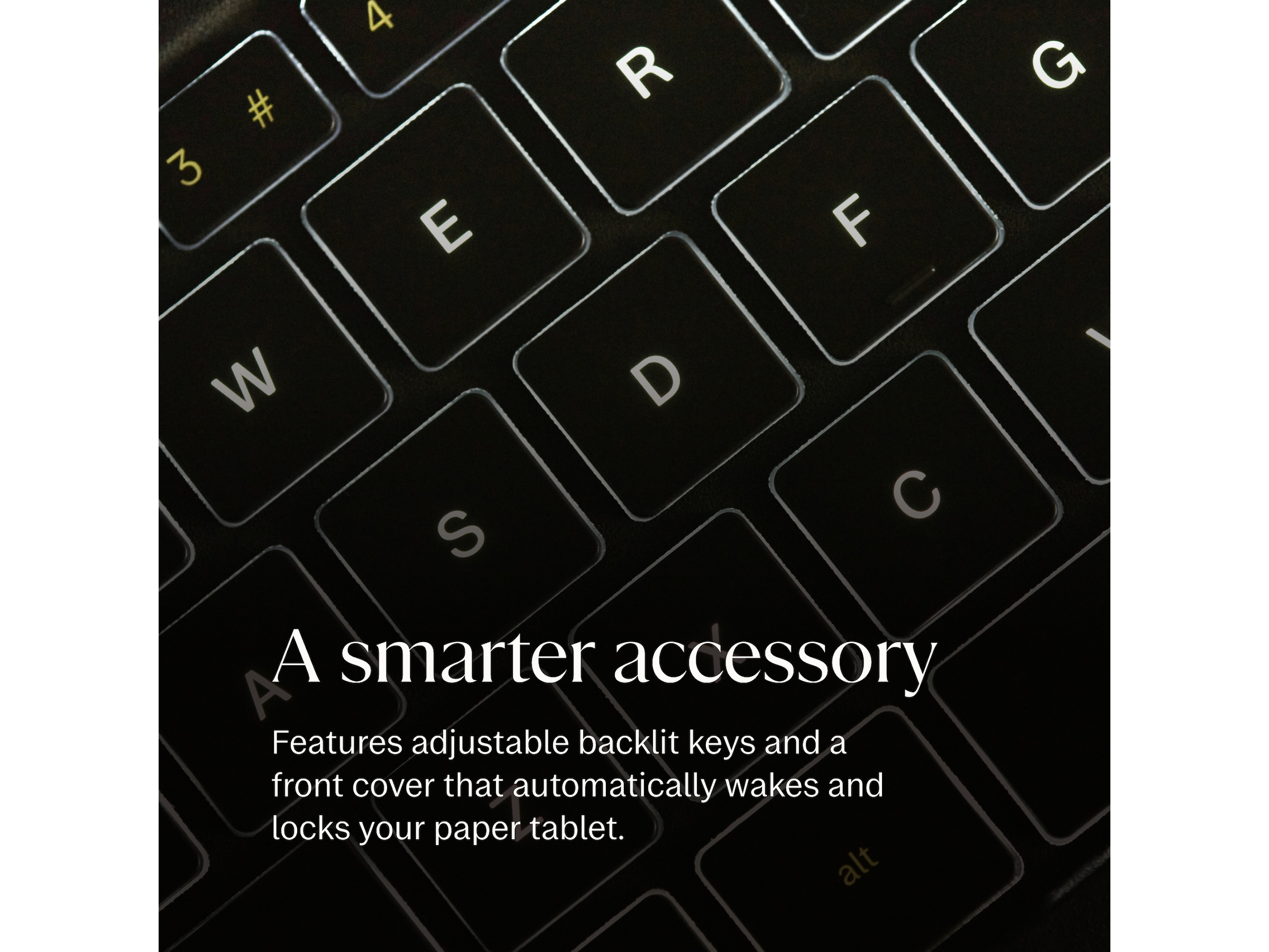 reMarkable Paper Pro Type Folio tastaturdeksel (basalt) Tilbehør til digitale notatblokker