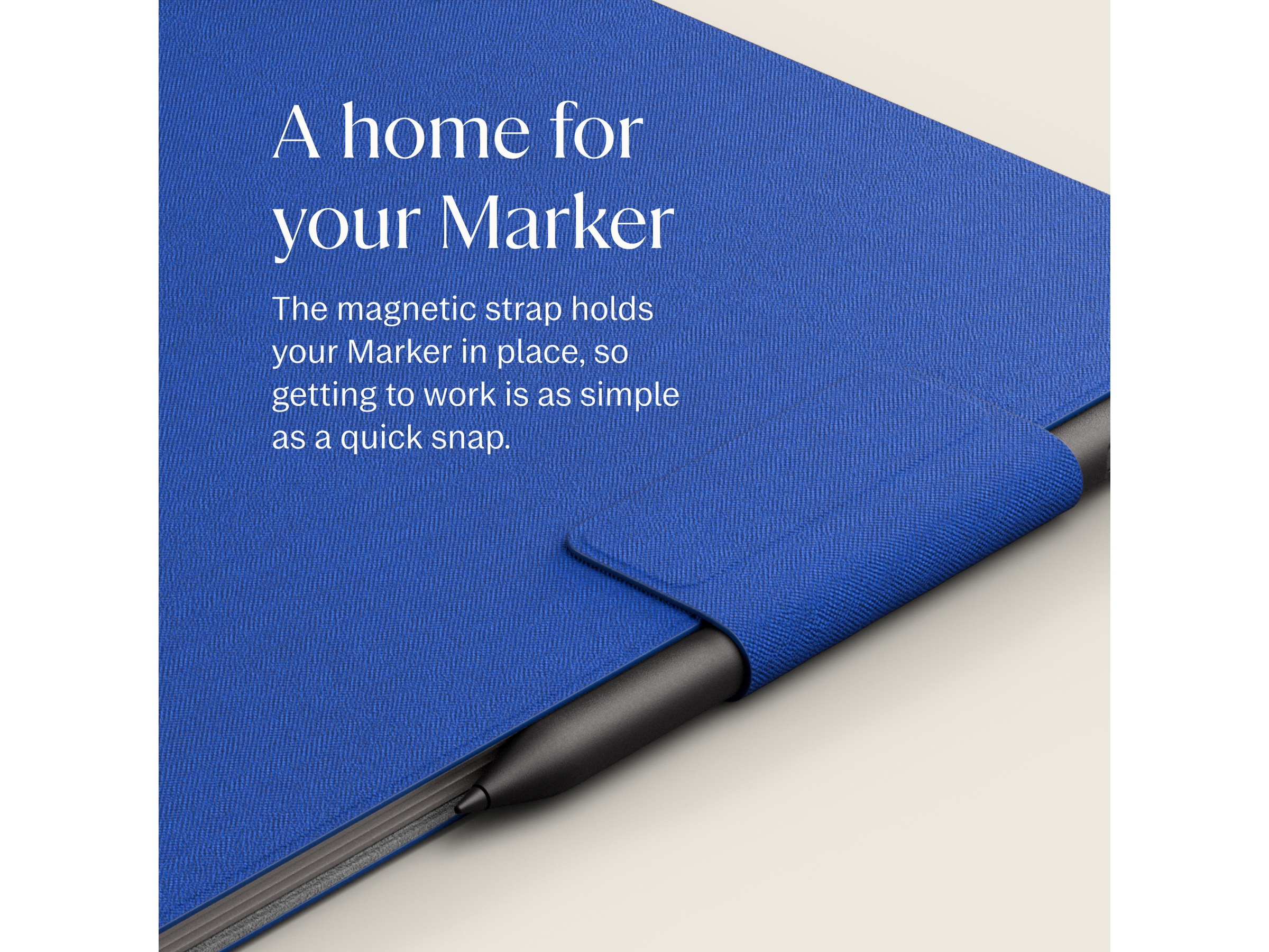 reMarkable Paper Pro Book Folio (kobolt) Tilbehør til digitale notatblokker