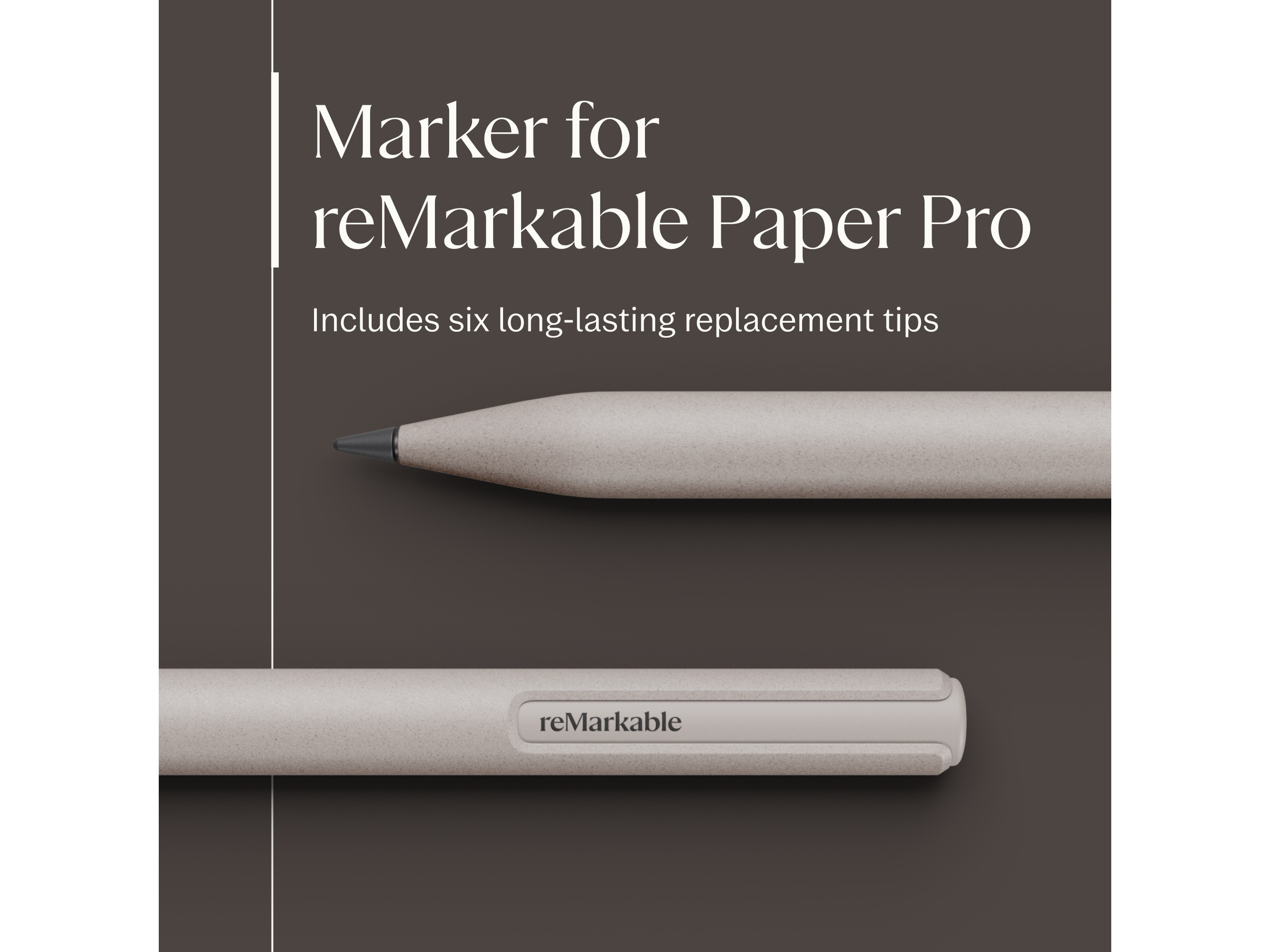 reMarkable Paper Pro Marker (varm grå) Tilbehør til digitale notatblokker