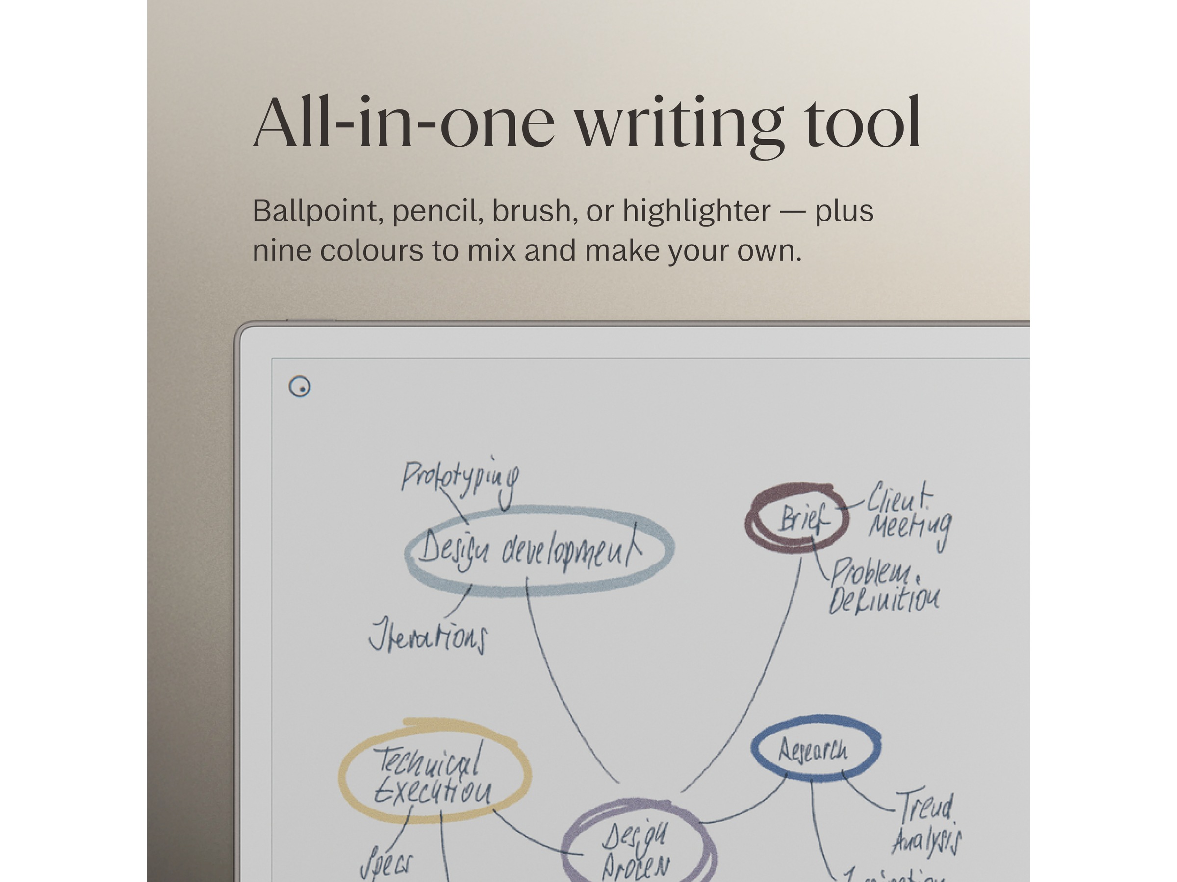 reMarkable Paper Pro Marker (varm grå) Tilbehør til digitale notatblokker