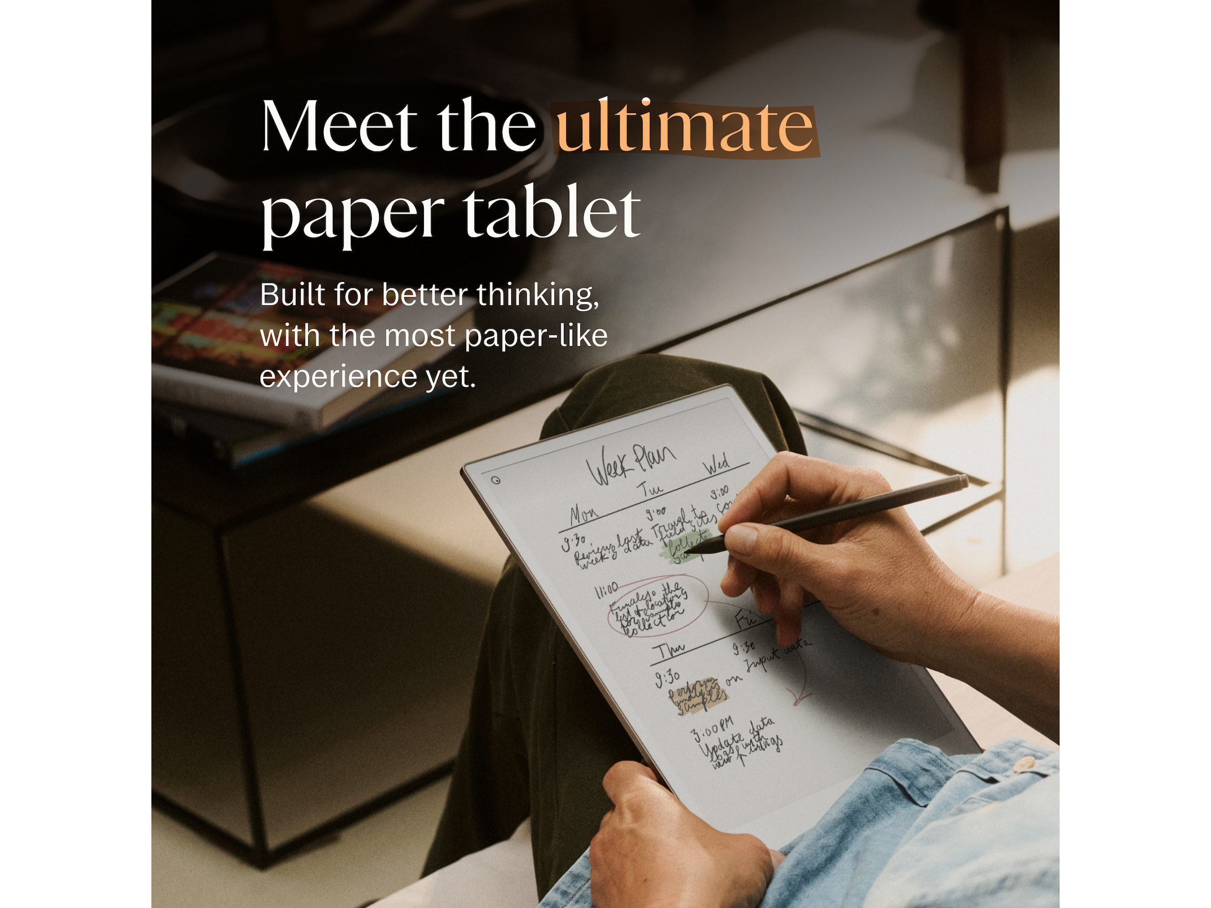 reMarkable Paper Pro 11,8" 64GB inkl. Marker Plus og Book Folio (sort skinn) Digitale notatblokker