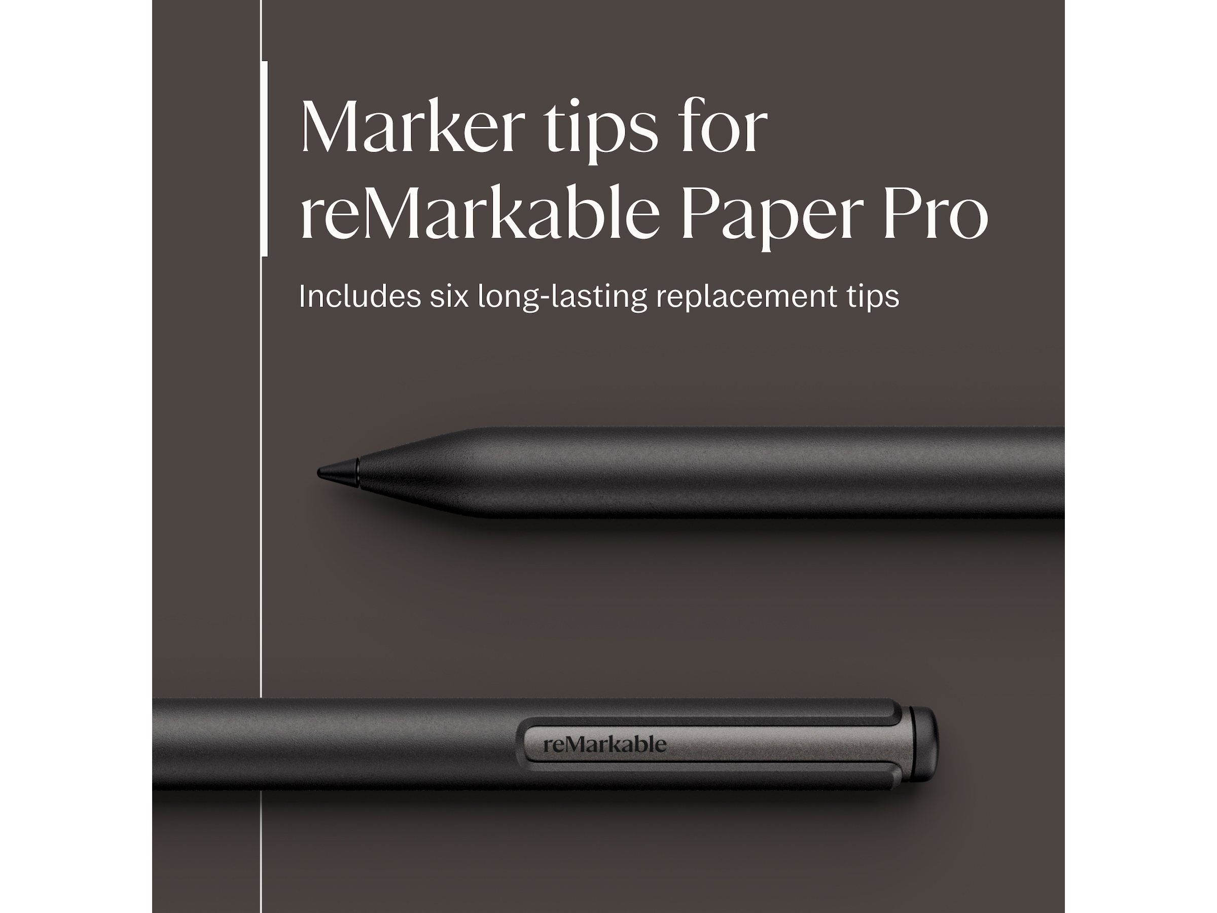 reMarkable Paper Pro Marker Plus (varm sort) Tilbehør til digitale notatblokker