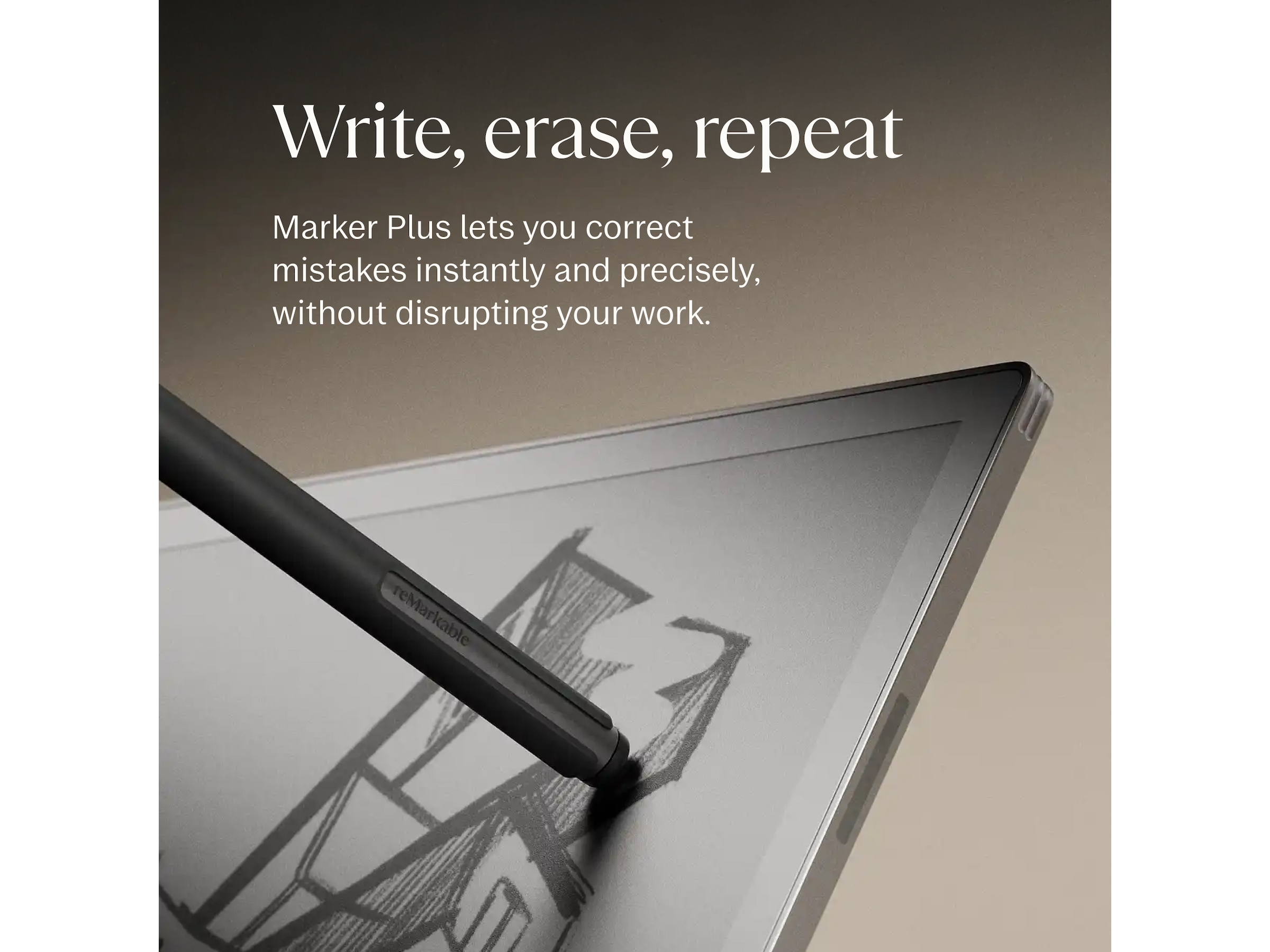 reMarkable Paper Pro Marker Plus (varm sort) Tilbehør til digitale notatblokker