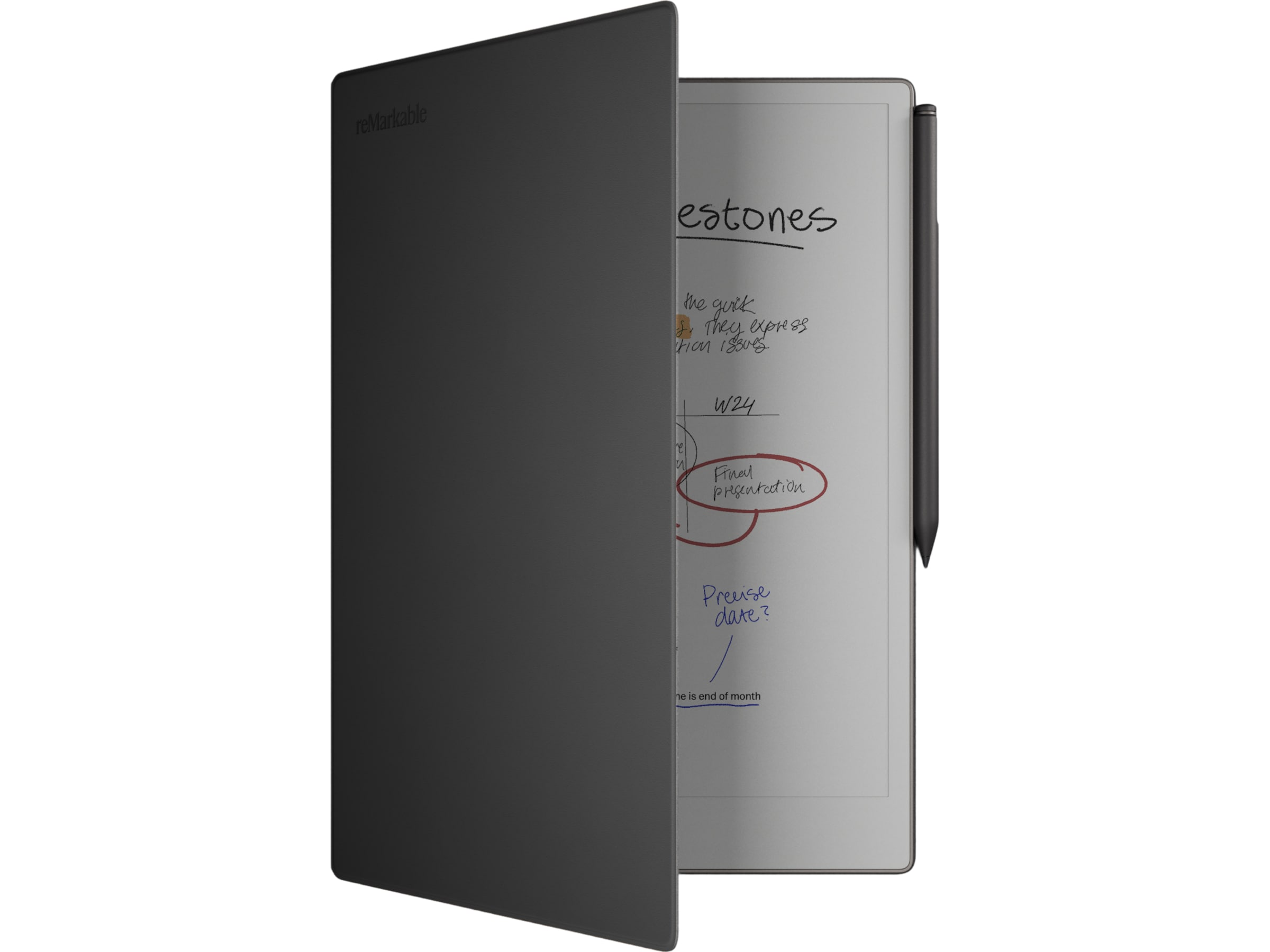 reMarkable Paper Pro Book Folio (sort) Tilbehør til digitale notatblokker