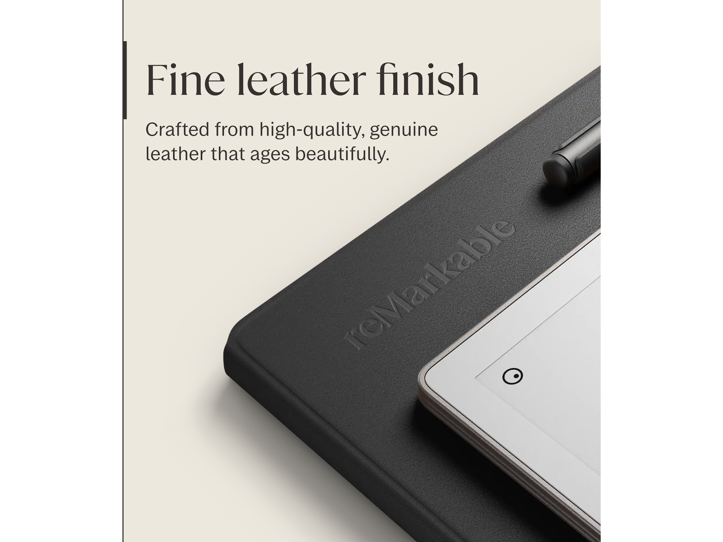 reMarkable Paper Pro Book Folio (sort) Tilbehør til digitale notatblokker