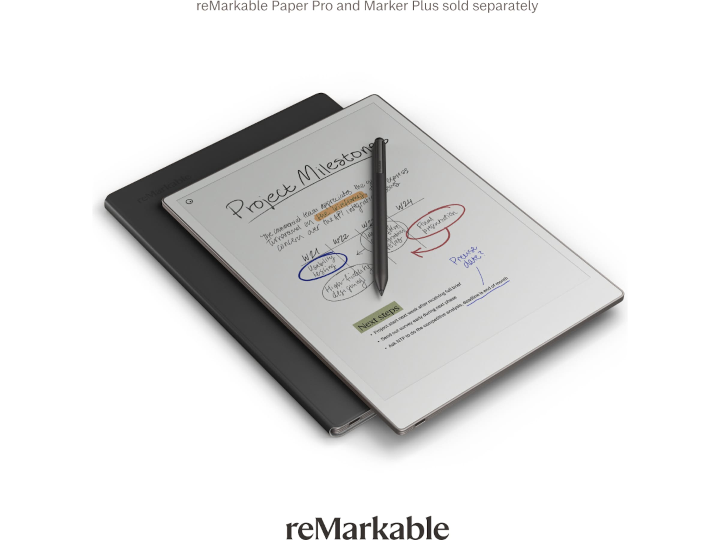 reMarkable Paper Pro Book Folio (sort) Tilbehør til digitale notatblokker