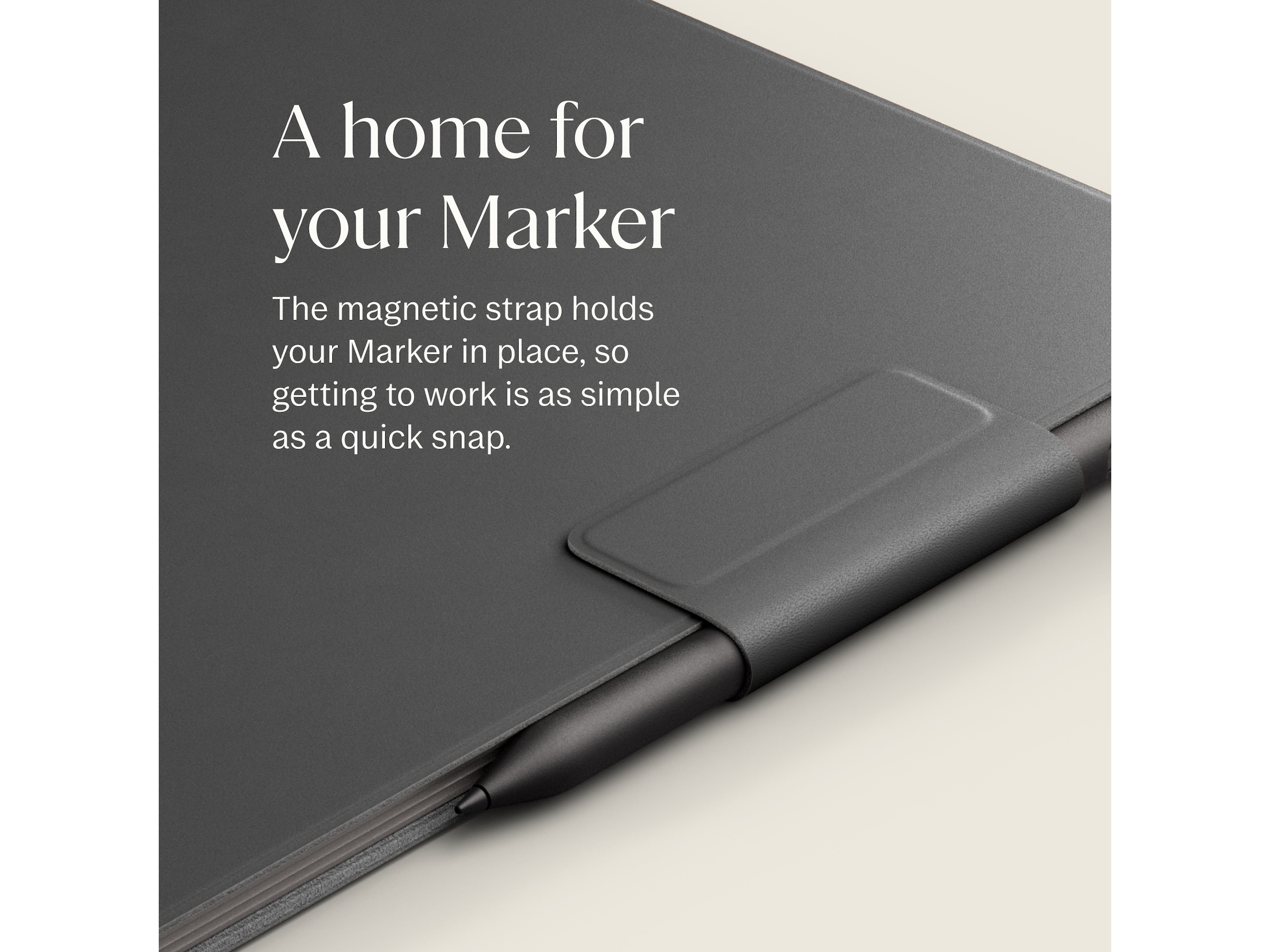 reMarkable Paper Pro Book Folio (sort) Tilbehør til digitale notatblokker