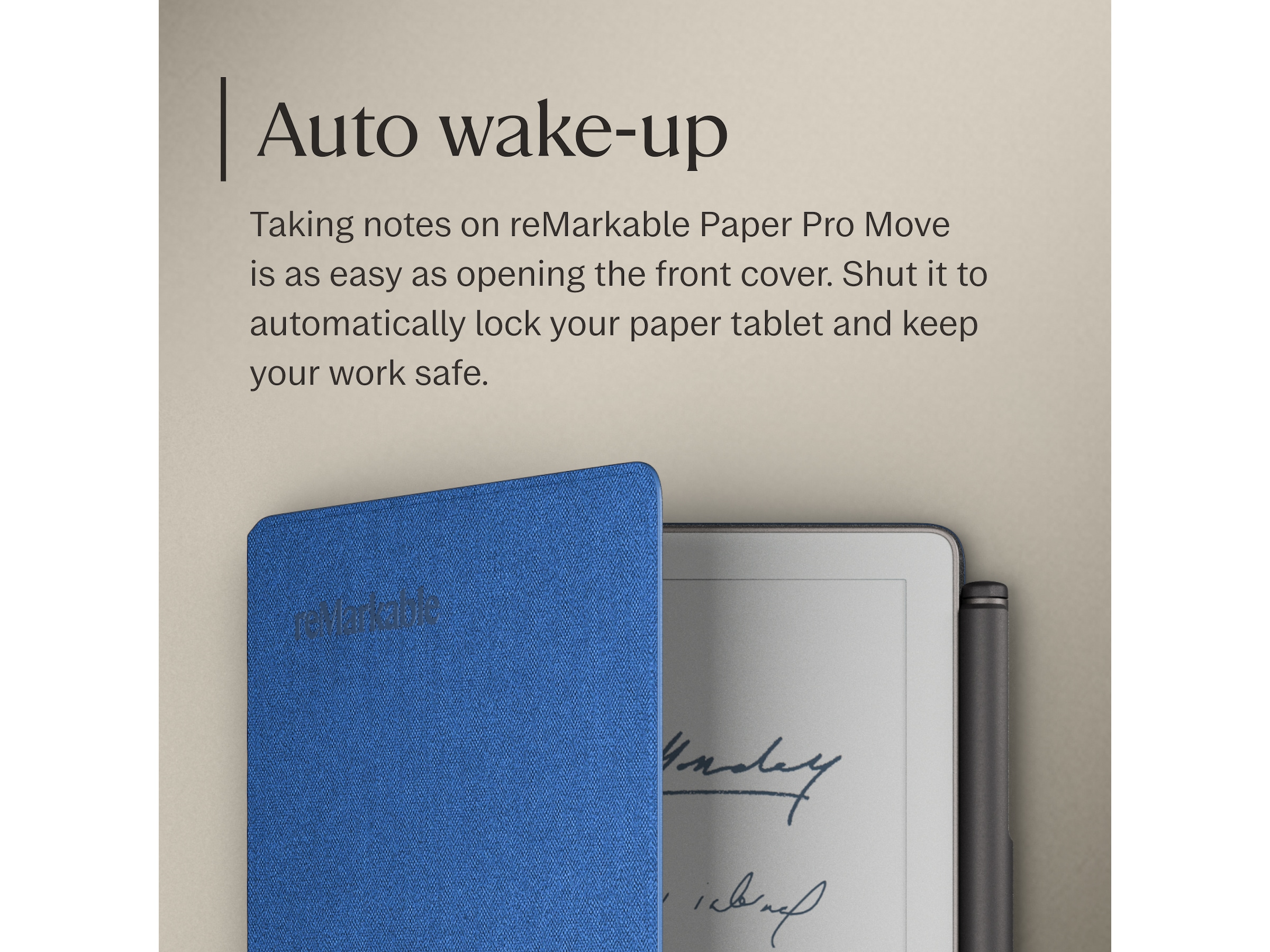 reMarkable Paper Pro Move Book Folio (kobolt) Tilbehør til digitale notatblokker