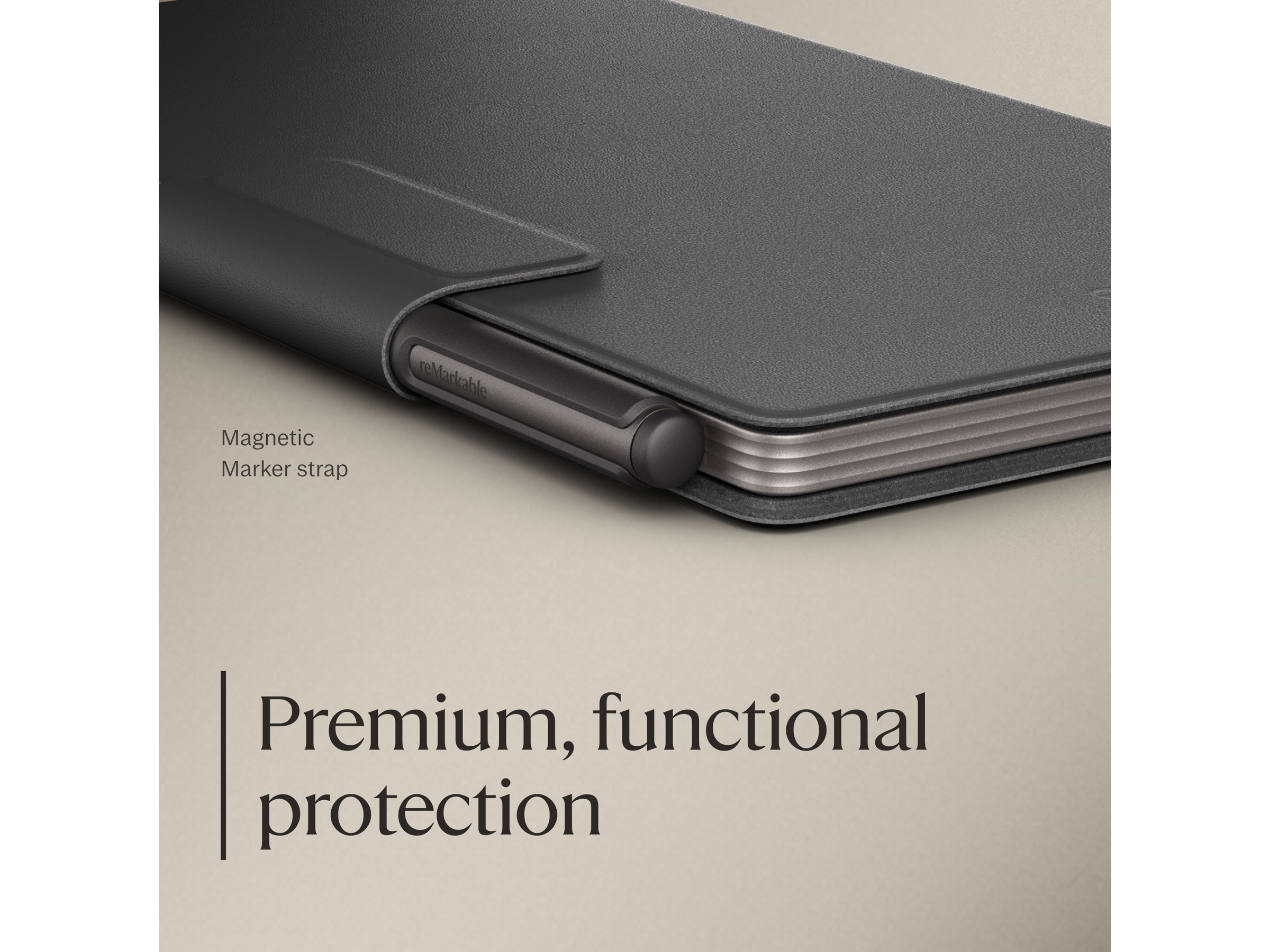 reMarkable Paper Pro Move Book Folio (sort) Tilbehør til digitale notatblokker