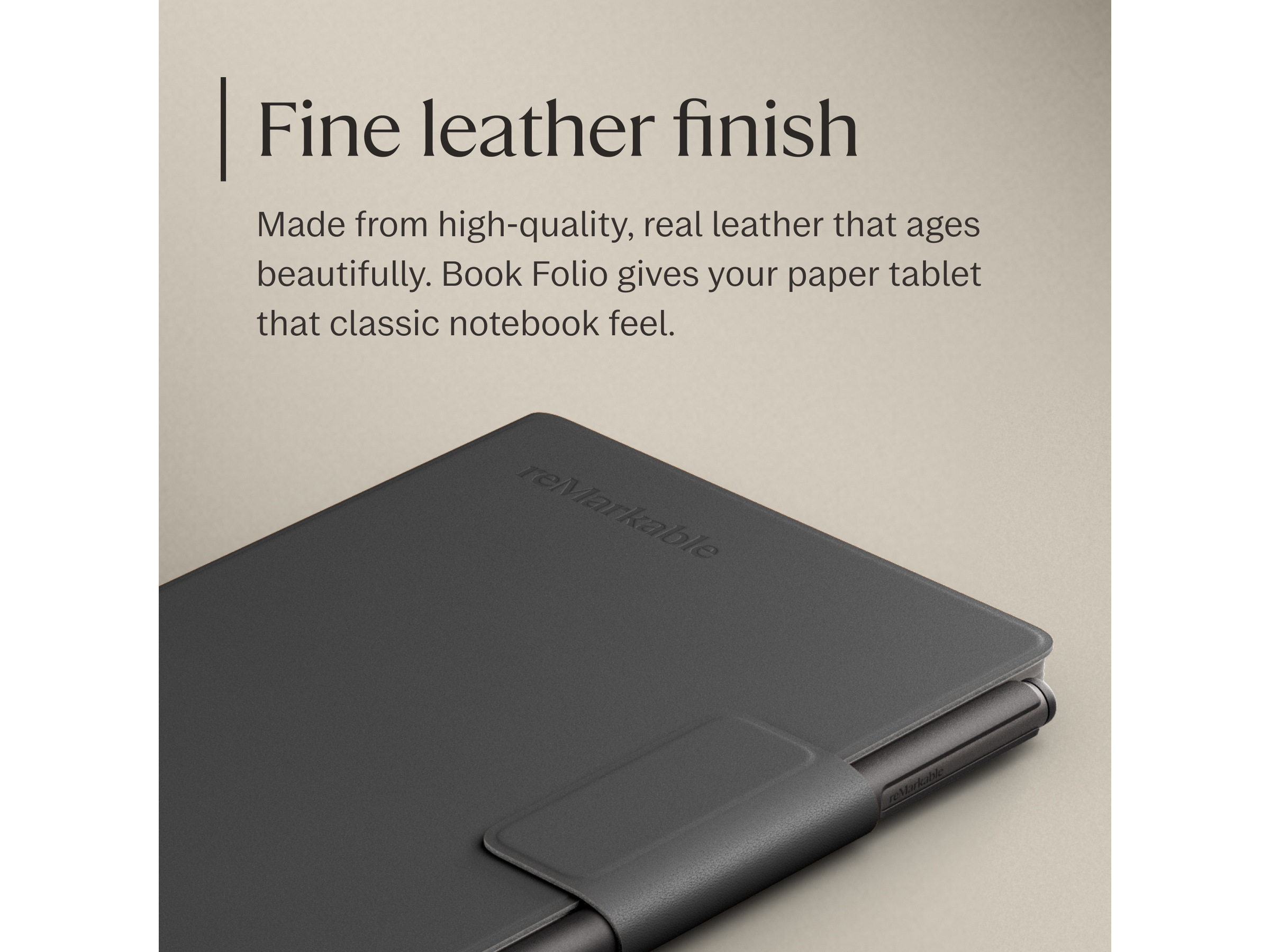 reMarkable Paper Pro Move Book Folio (sort) Tilbehør til digitale notatblokker