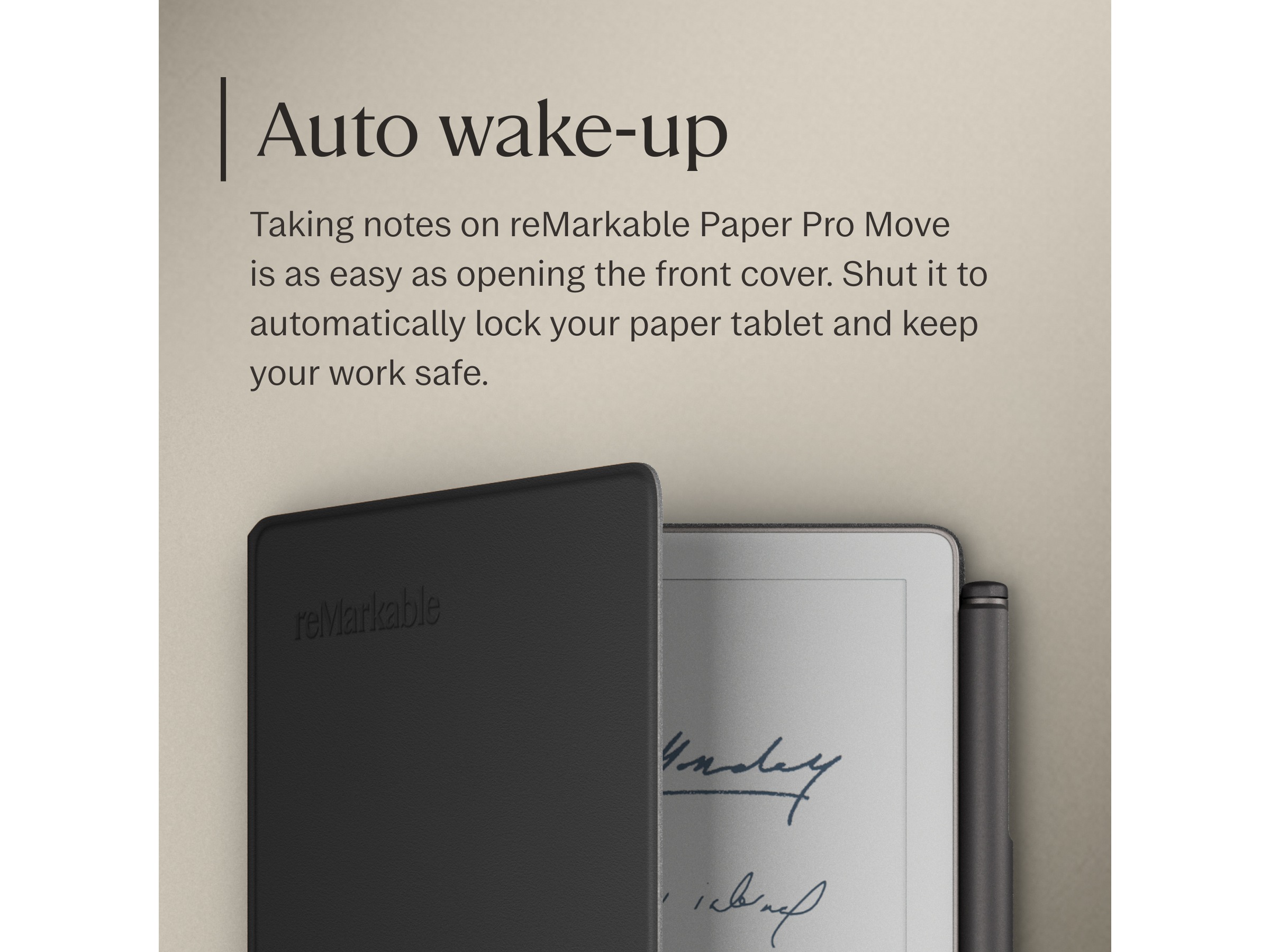 reMarkable Paper Pro Move Book Folio (sort) Tilbehør til digitale notatblokker