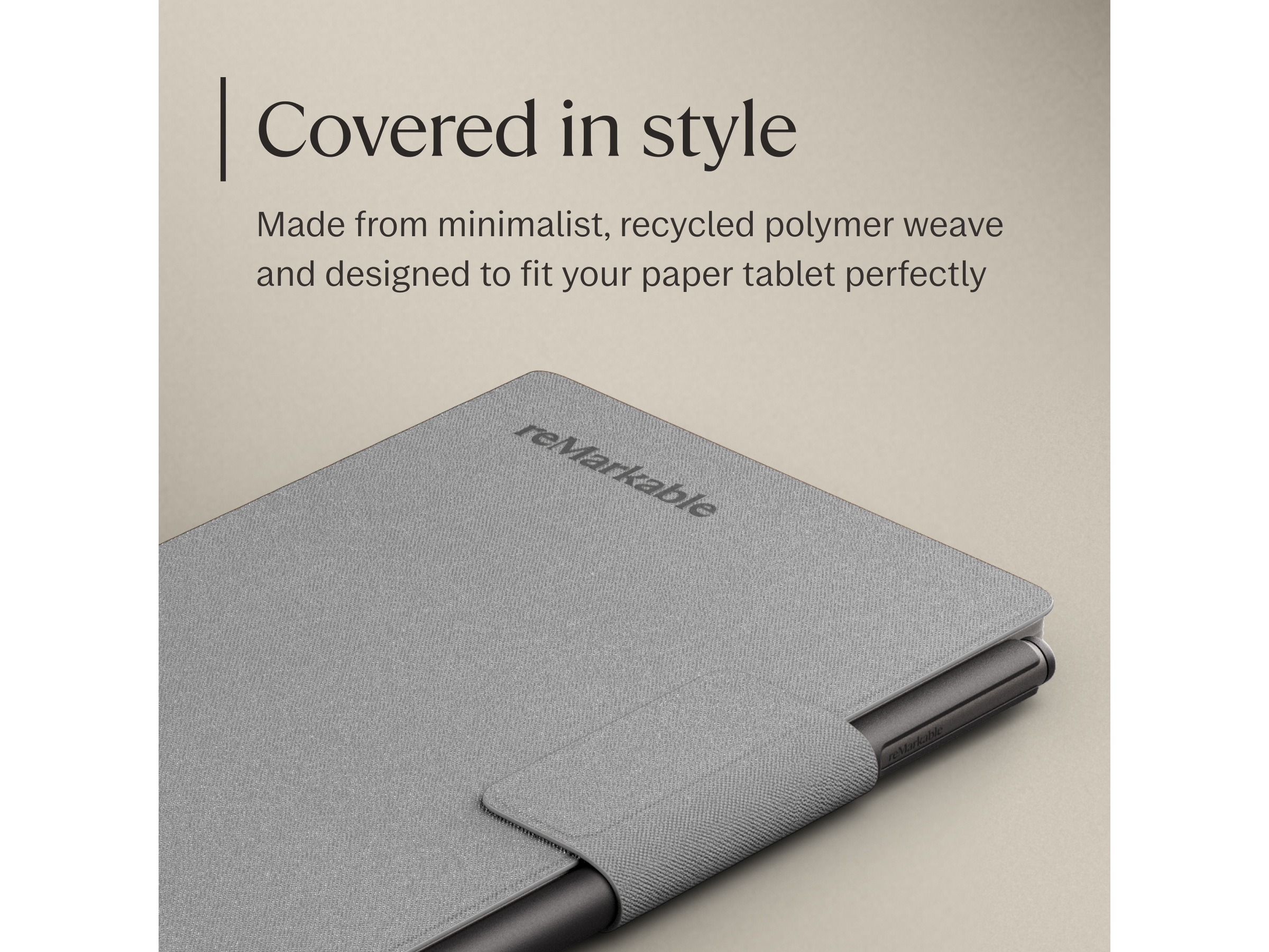 reMarkable Paper Pro Move Book Folio (grå) Tilbehør til digitale notatblokker