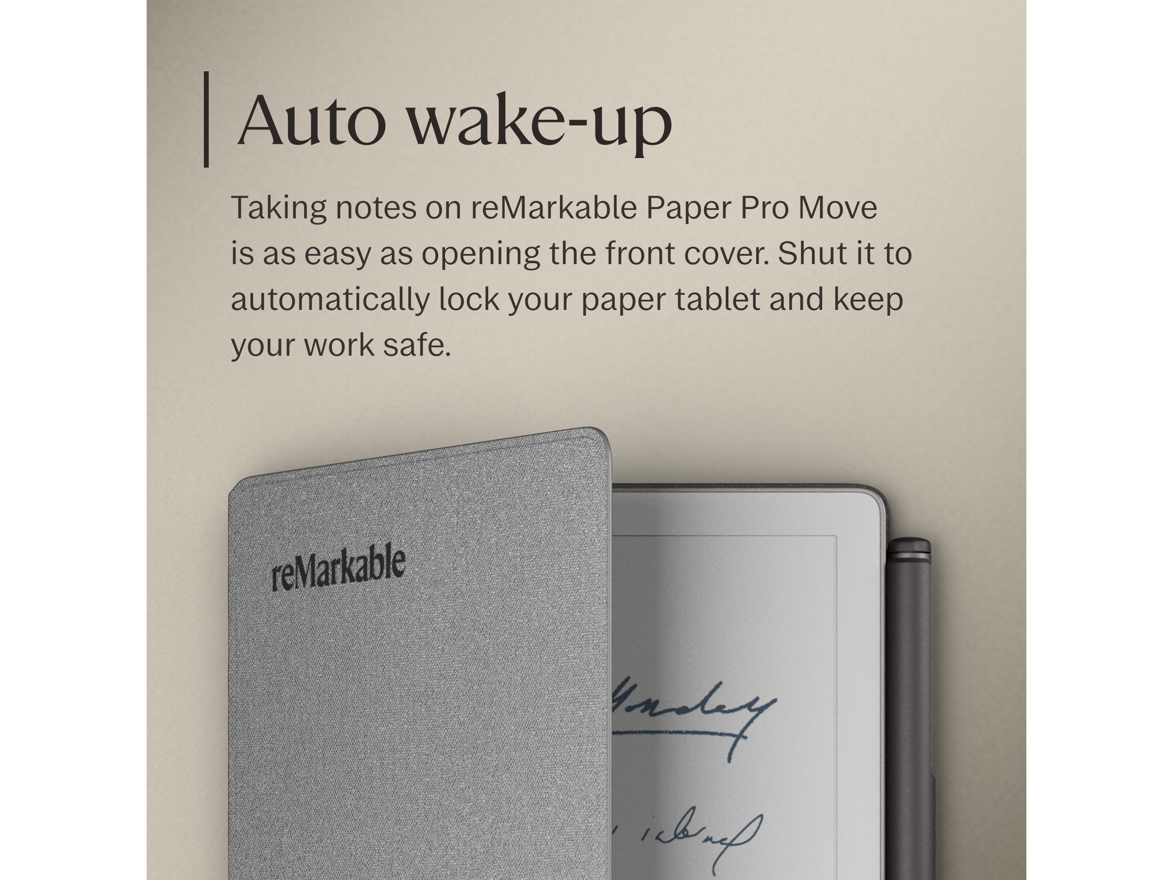 reMarkable Paper Pro Move Book Folio (grå) Tilbehør til digitale notatblokker