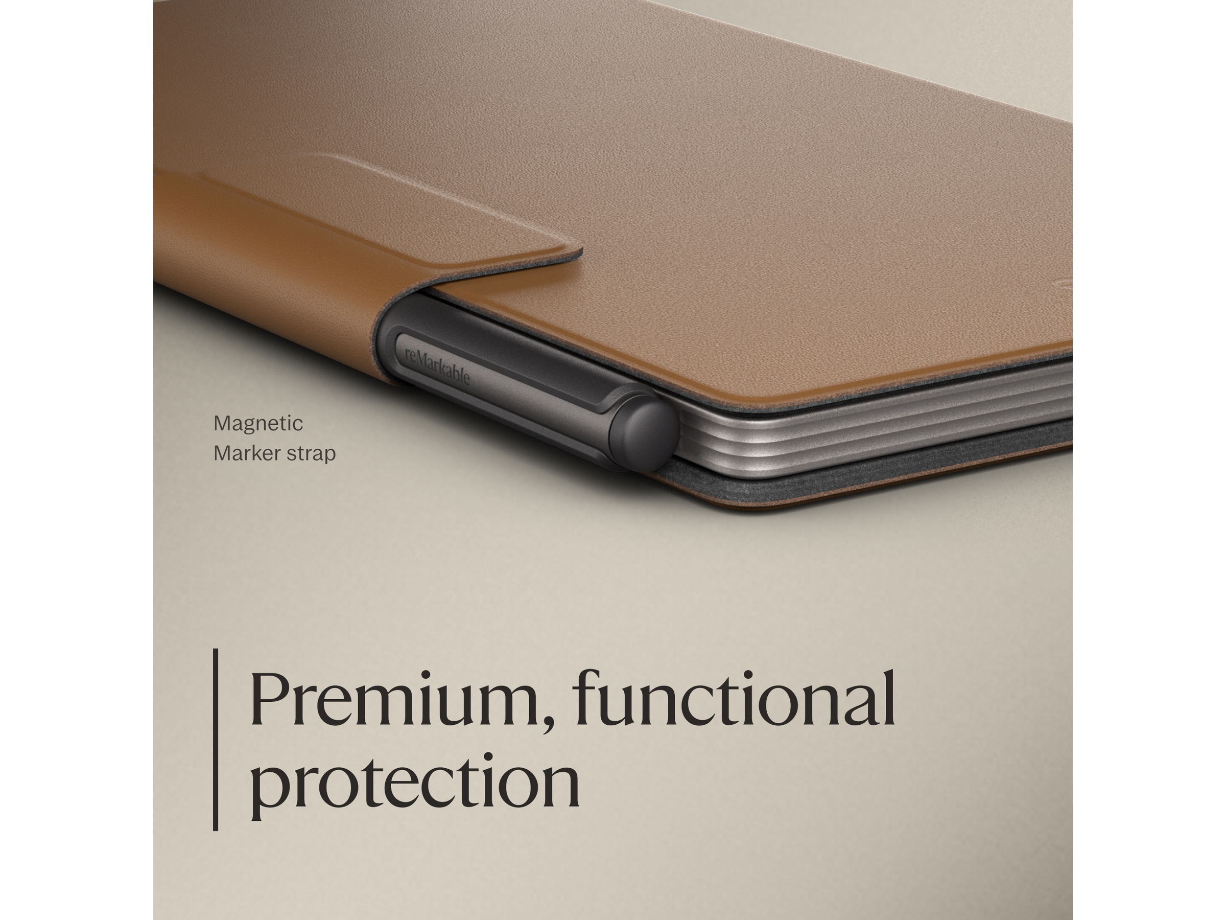 reMarkable Paper Pro Move Book Folio (brun) Tilbehør til digitale notatblokker