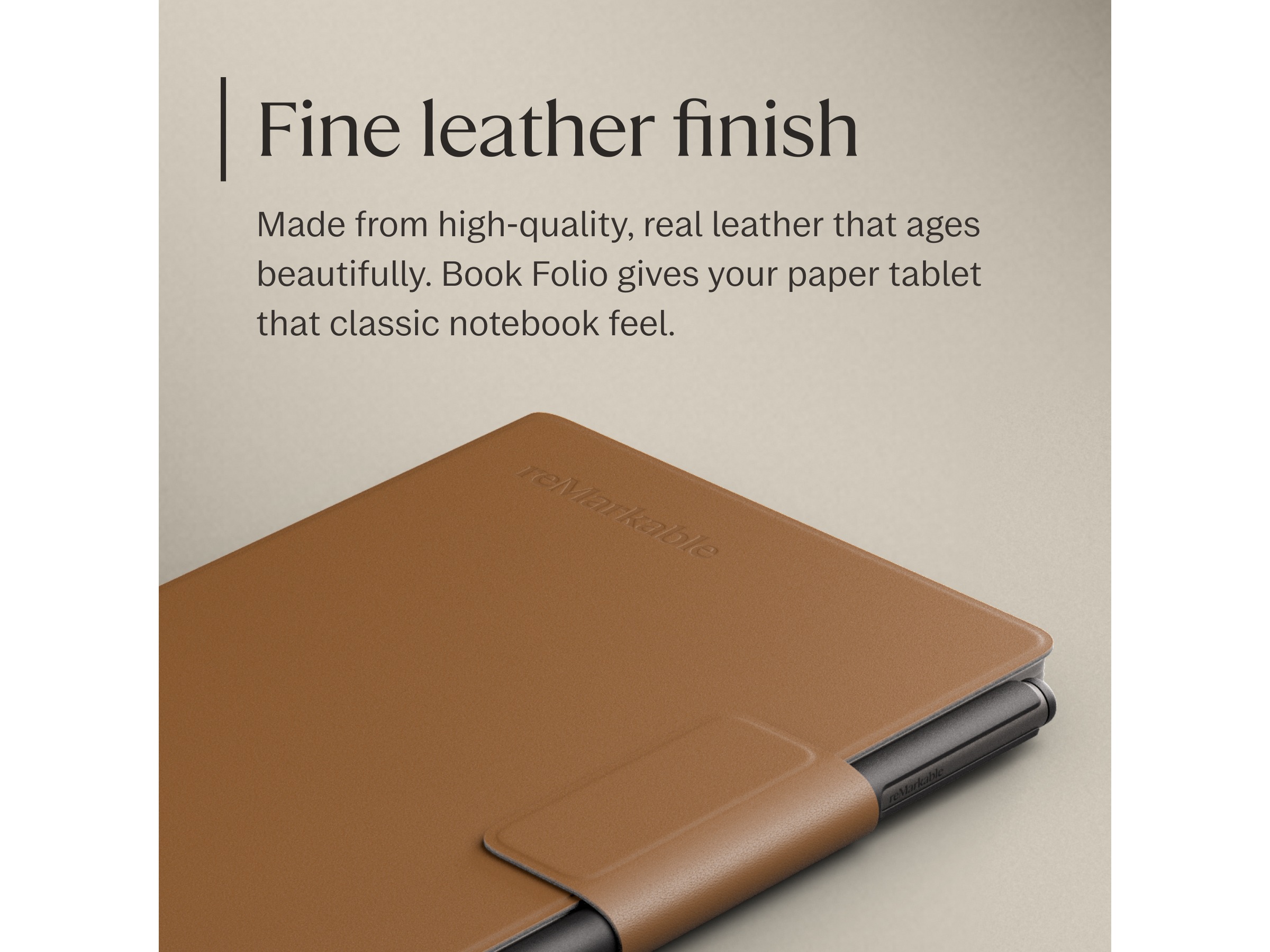 reMarkable Paper Pro Move Book Folio (brun) Tilbehør til digitale notatblokker