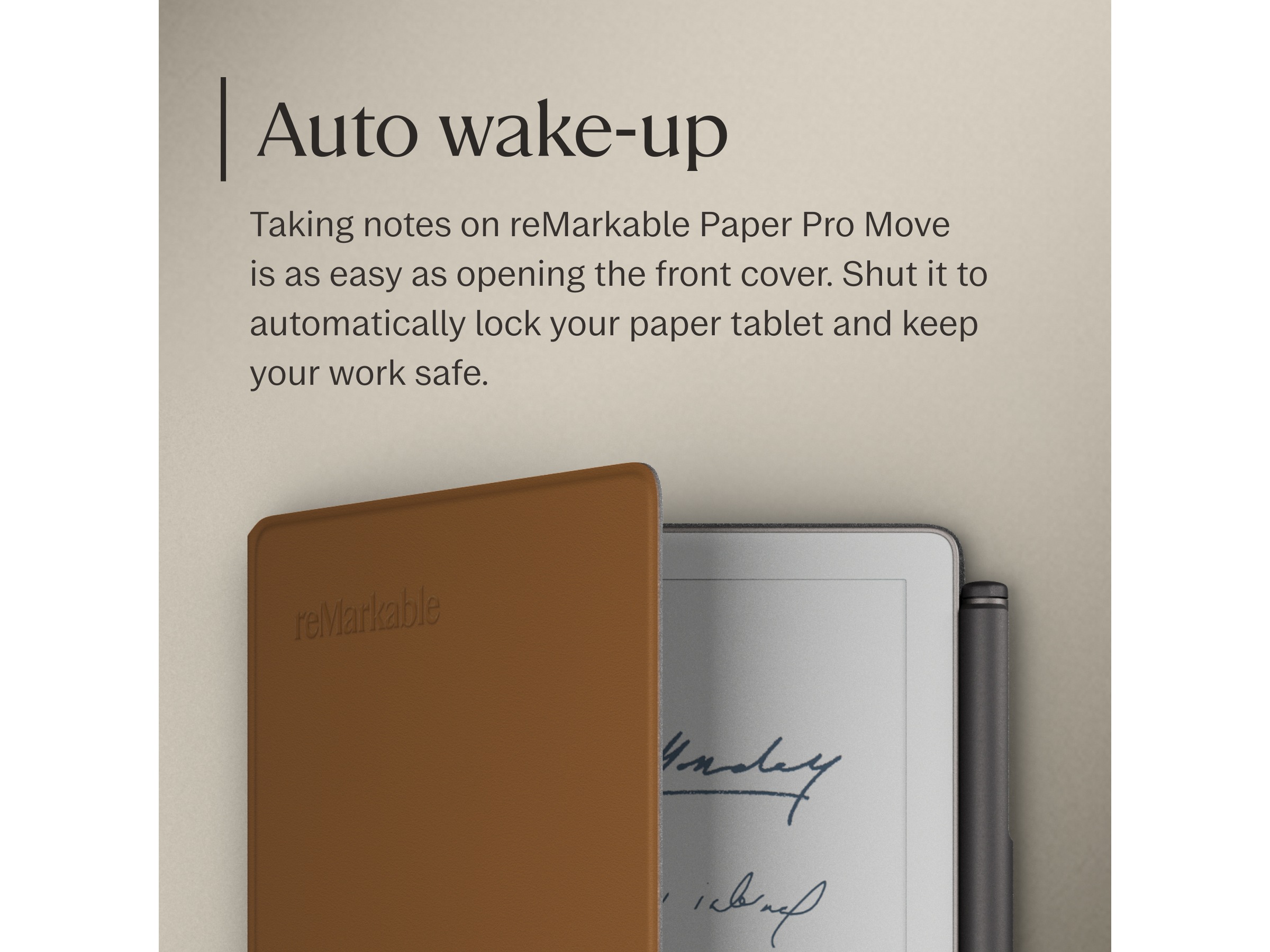 reMarkable Paper Pro Move Book Folio (brun) Tilbehør til digitale notatblokker