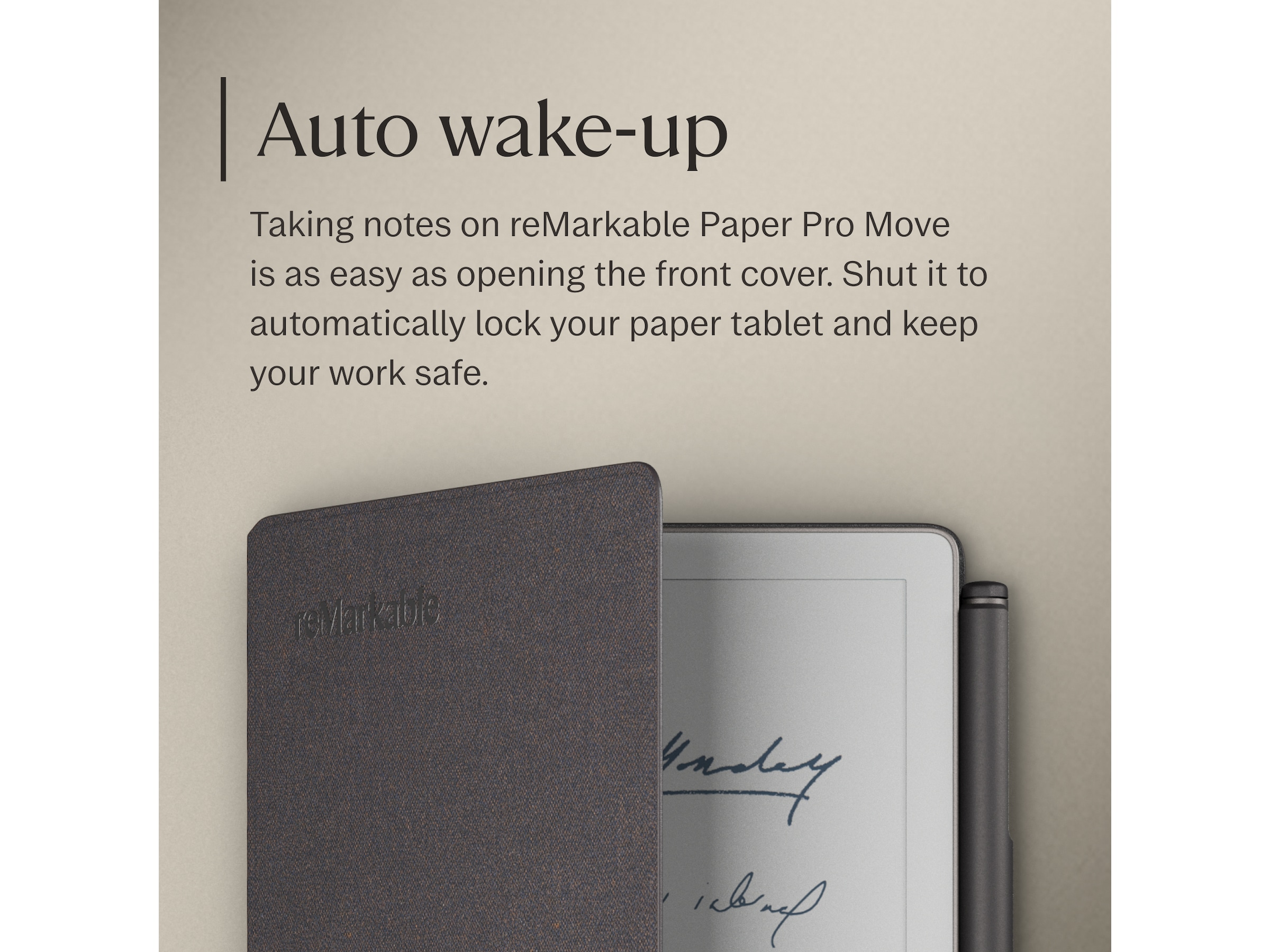 reMarkable Paper Pro Move Book Folio (basalt) Tilbehør til digitale notatblokker