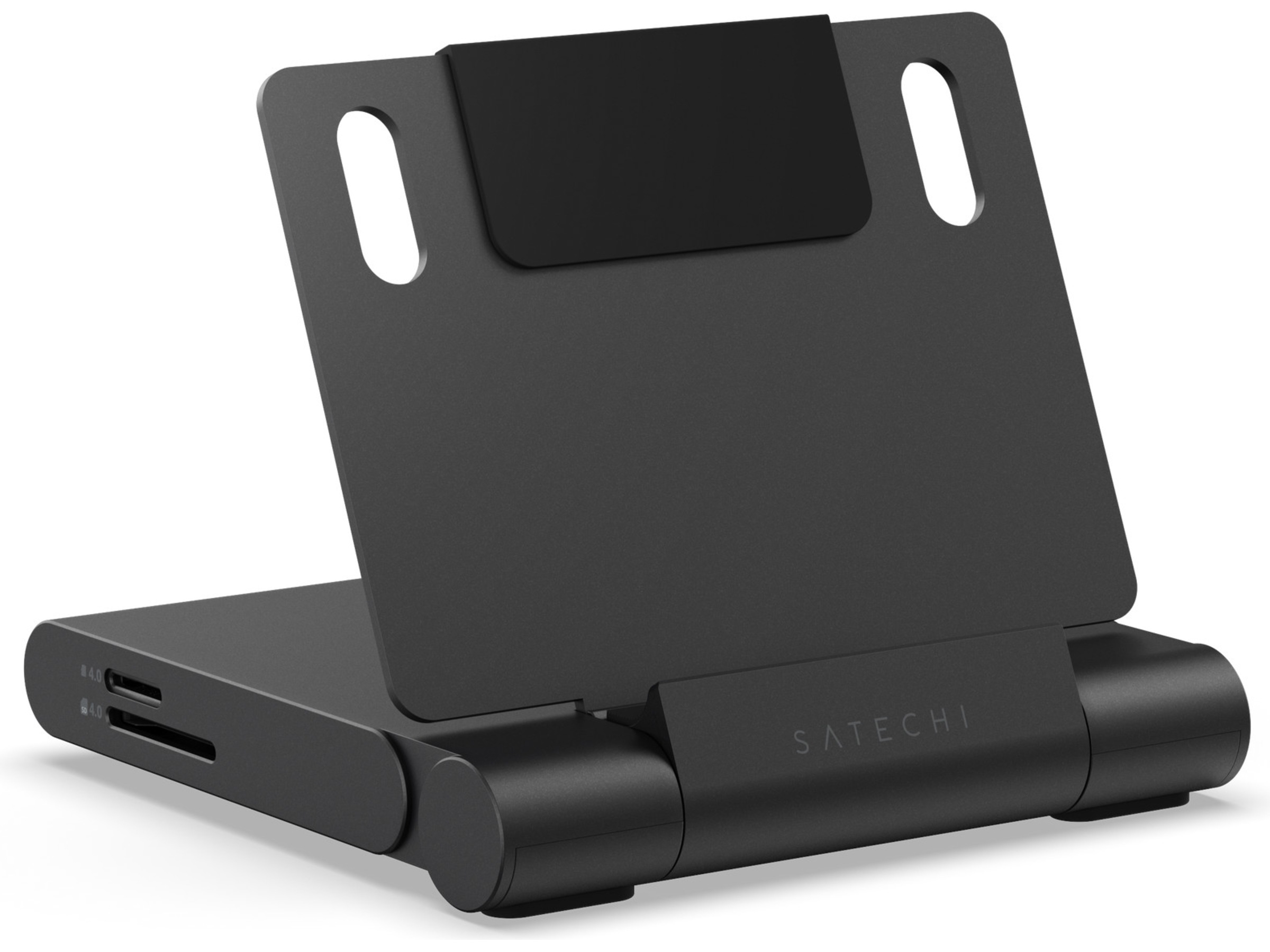 Satechi OnTheGo Foldable Stand Hub (Space Black) Dockingstasjon & USB-HUB