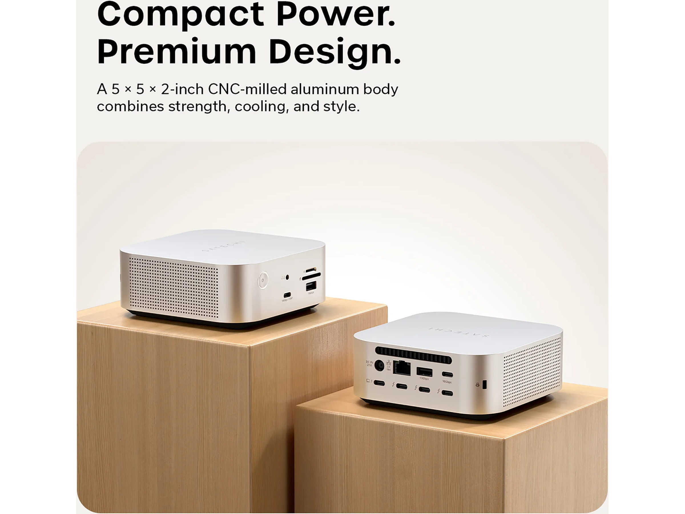 Satechi Thunderbolt 5 CubeDock™ med SSD-kabinett Dockingstasjon & USB-HUB