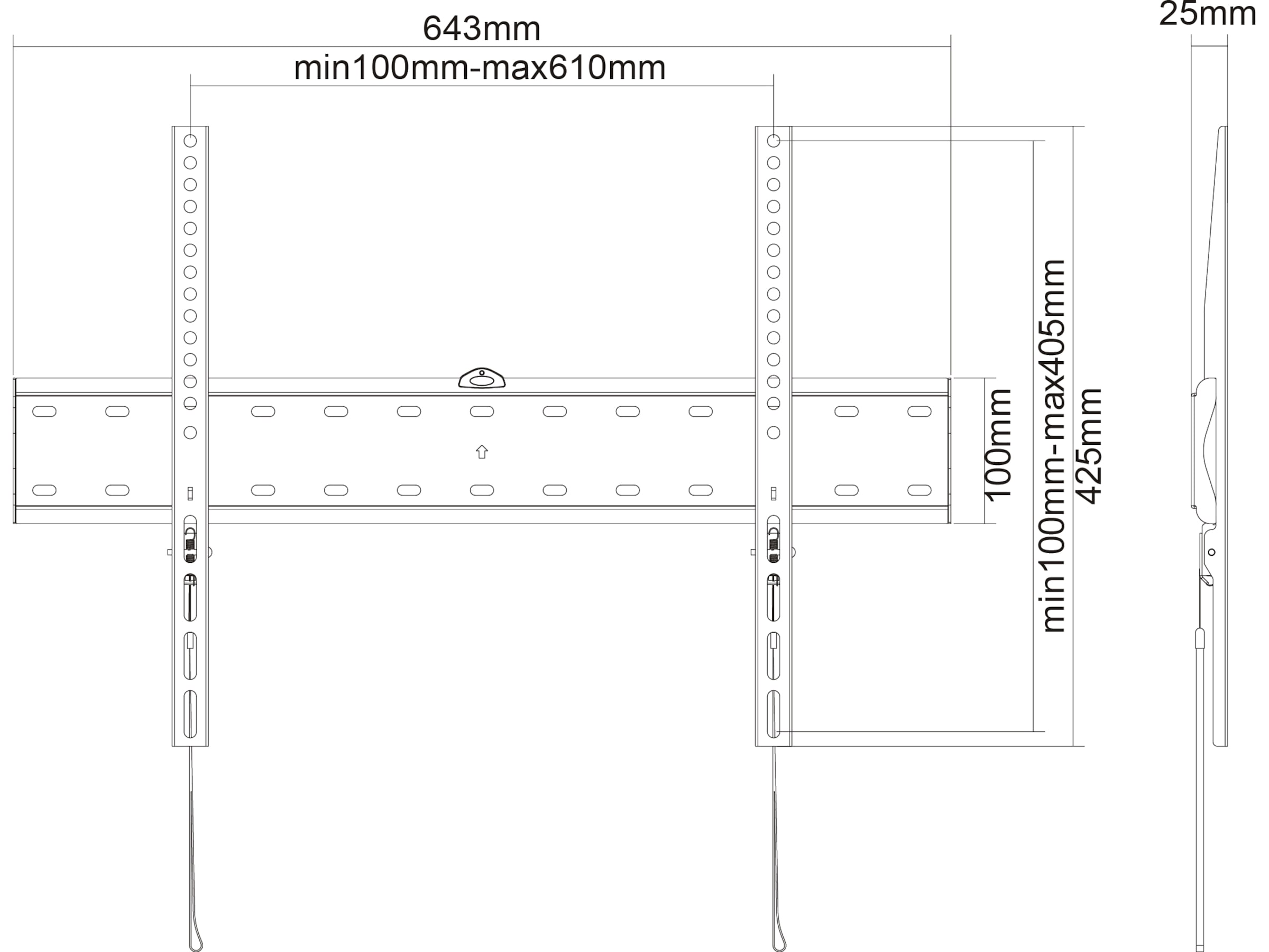 Andersson FDW 2.3 veggfeste TV slim 37-70" Veggfeste & TV-stativ