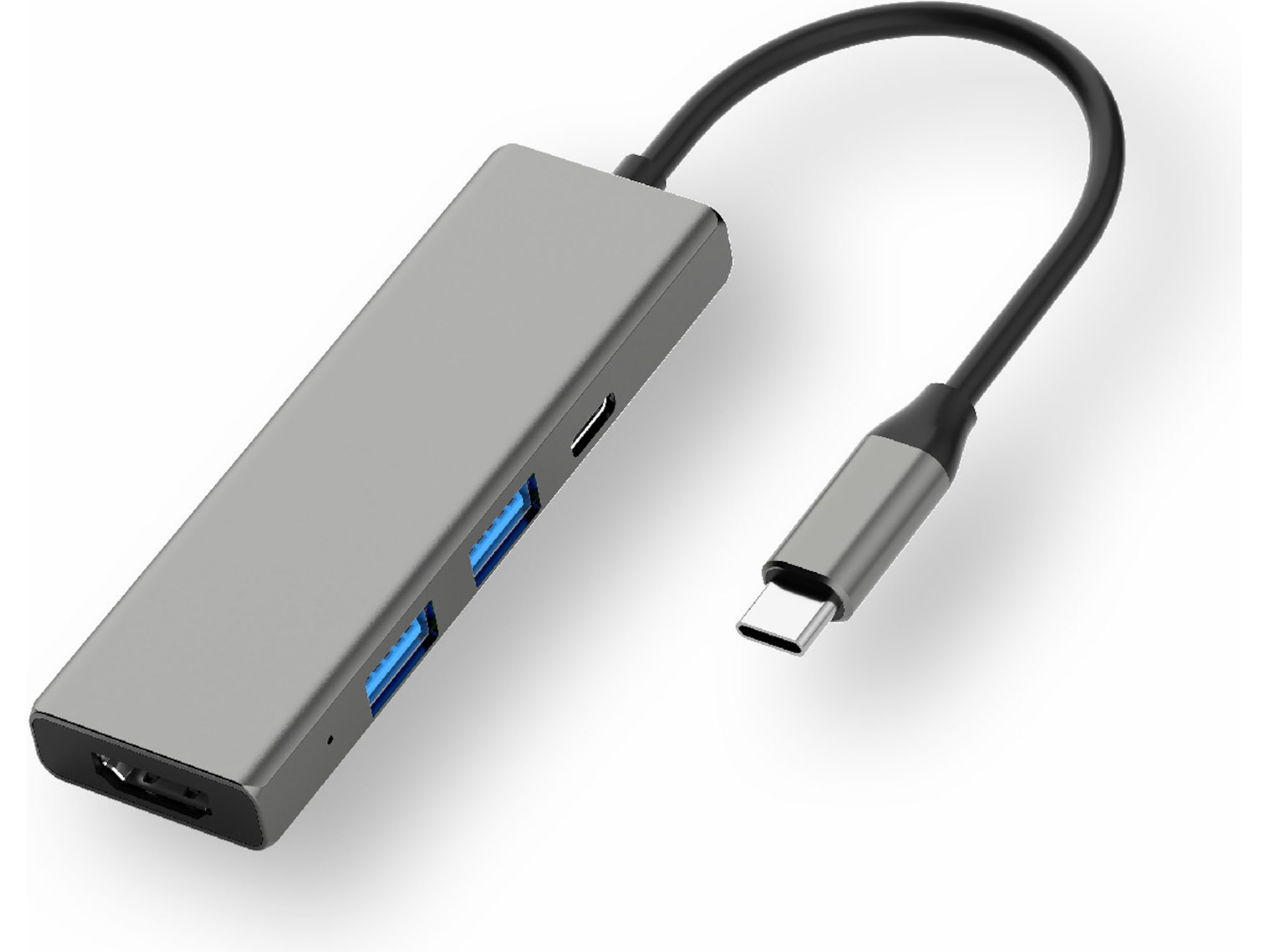 Andersson USB-C Hub (grå) Dockingstasjon & USB-HUB