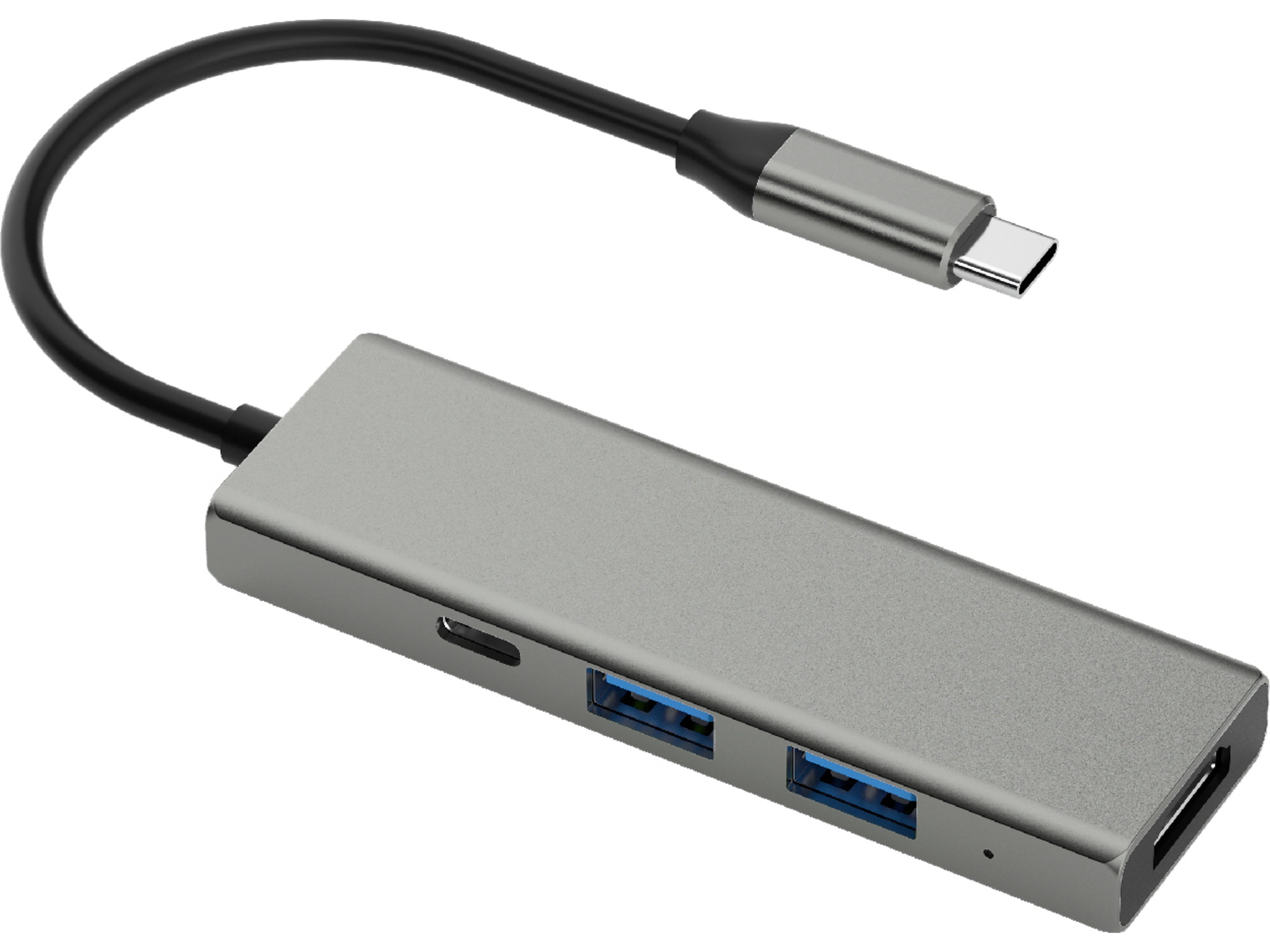 Andersson USB-C Hub (grå) Dockingstasjon & USB-HUB