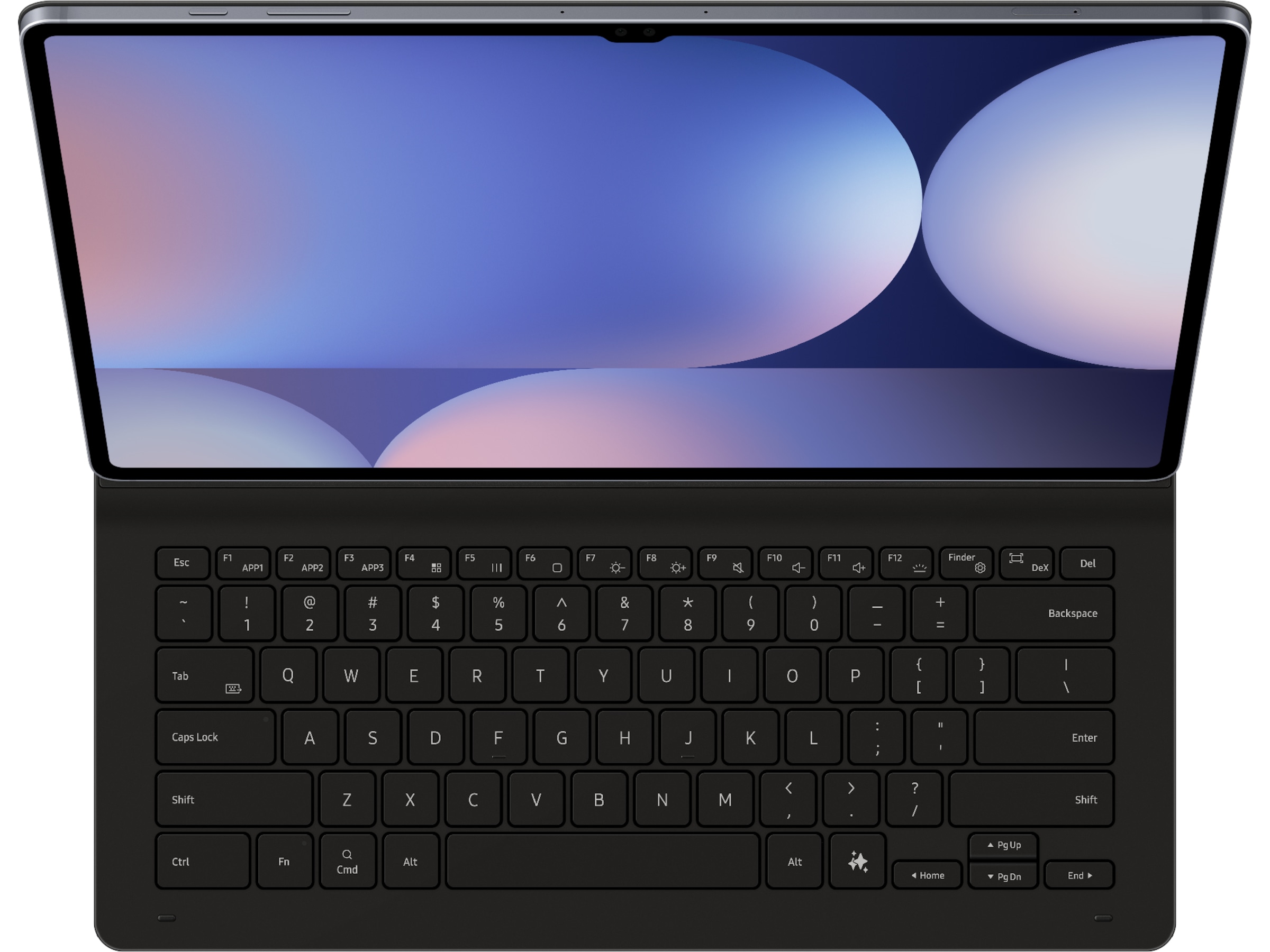 Samsung Galaxy Tab S10 Ultra / S9 Ultra Slim tastaturdeksel (sort) Deksel til nettbrett