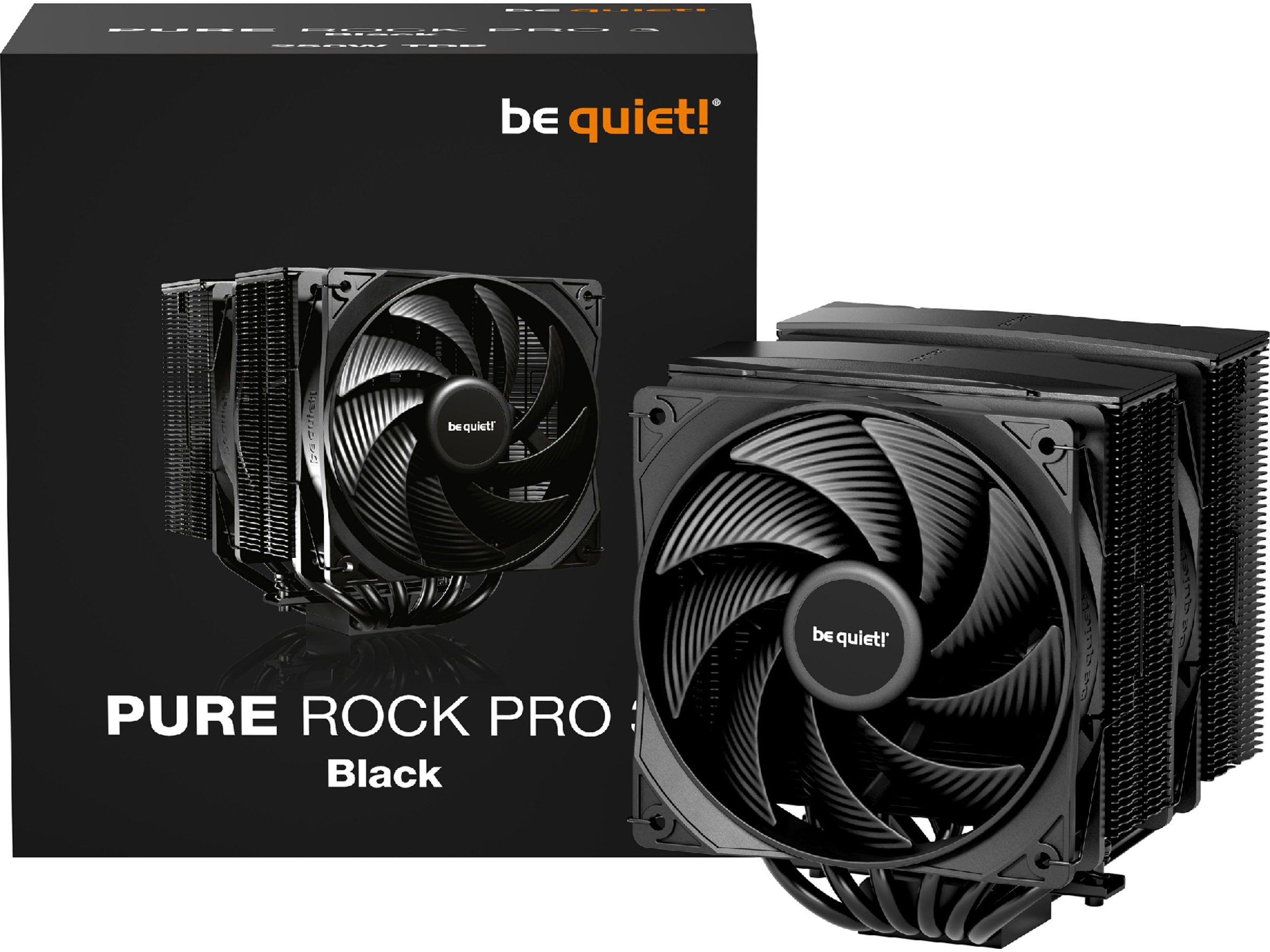 be quiet! Pure Rock Pro 3 Black CPU Kjøler CPU - Luftkjøling