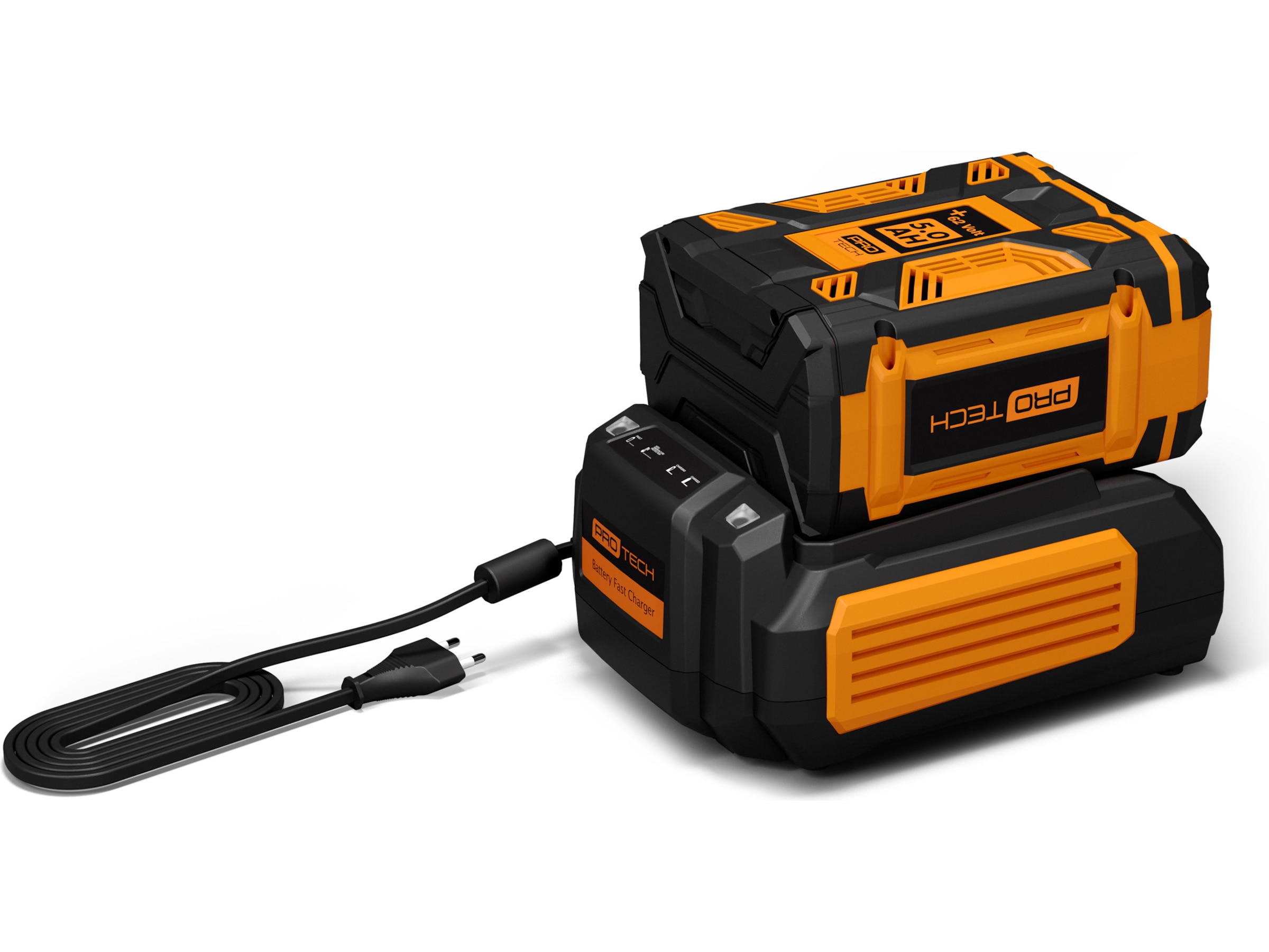 Protech +62 Volt hurtiglader Batterier til håndholdte hagemaskiner