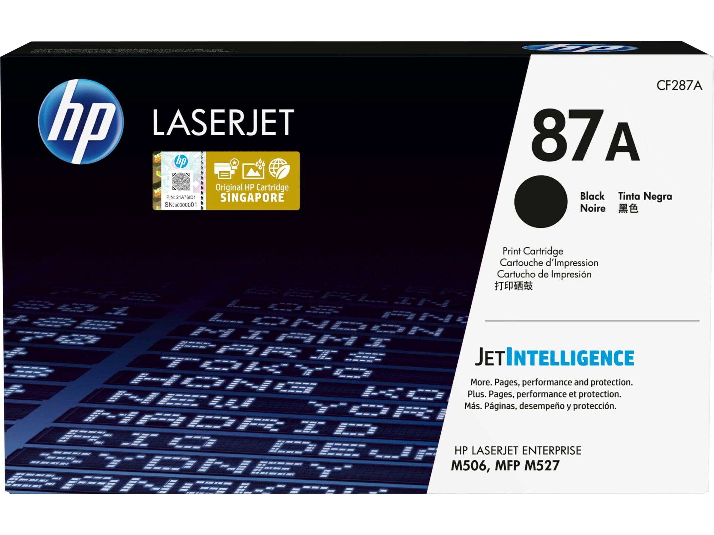 HP Toner 87 sort Lasertoner