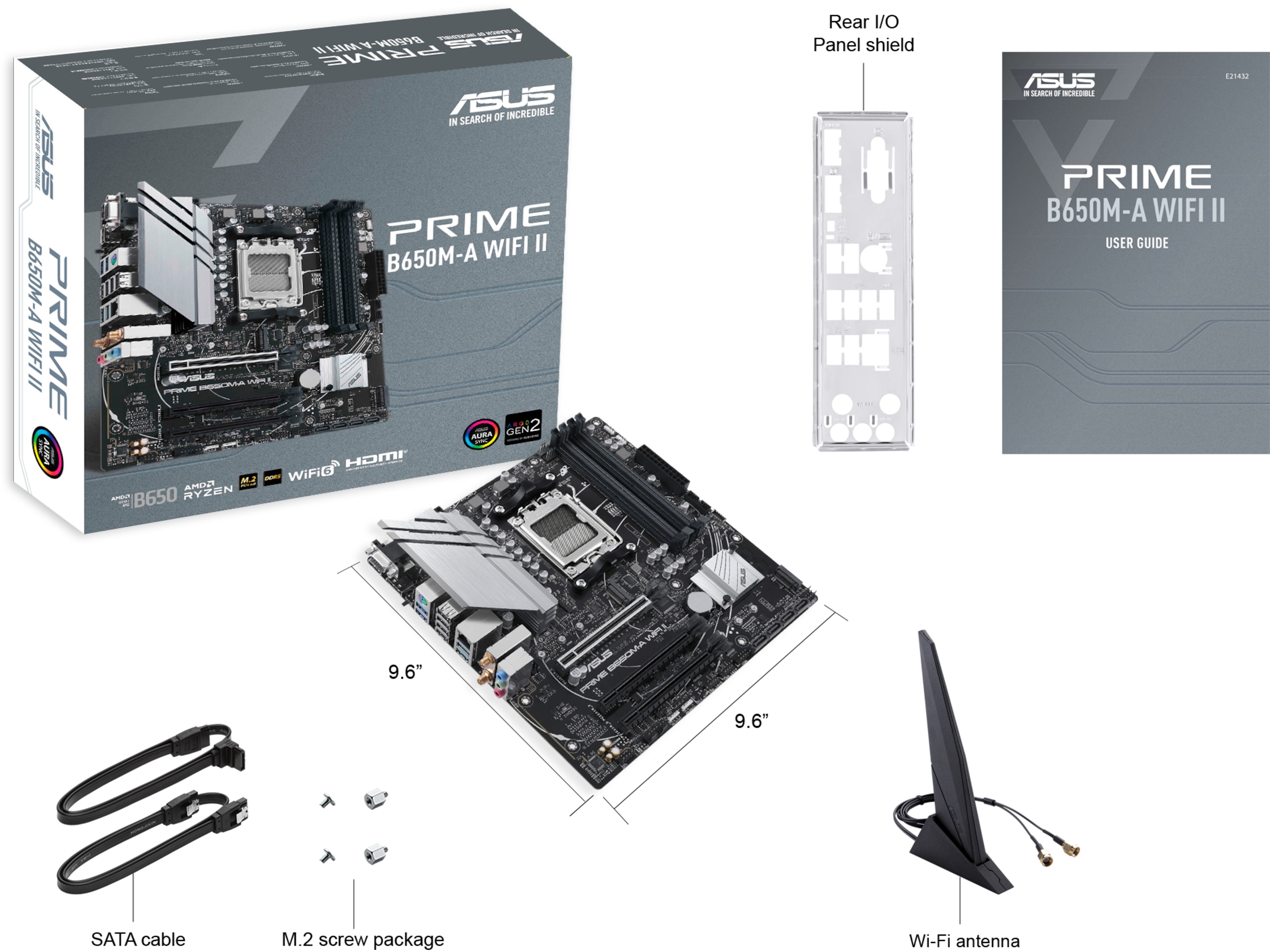 ASUS Prime B650M-A WIFI II Hovedkort AMD Socket