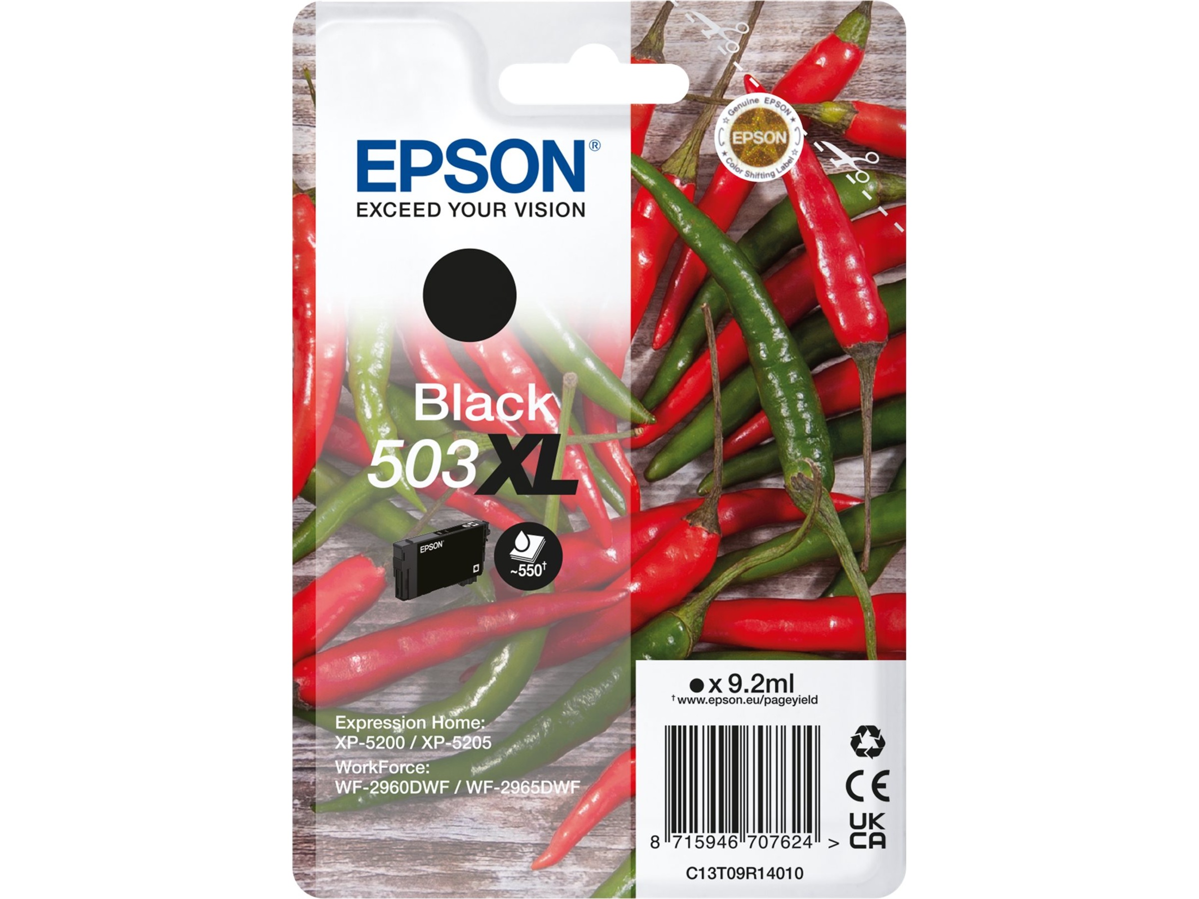 Epson blekk 503 XL Sort Blekkpatroner