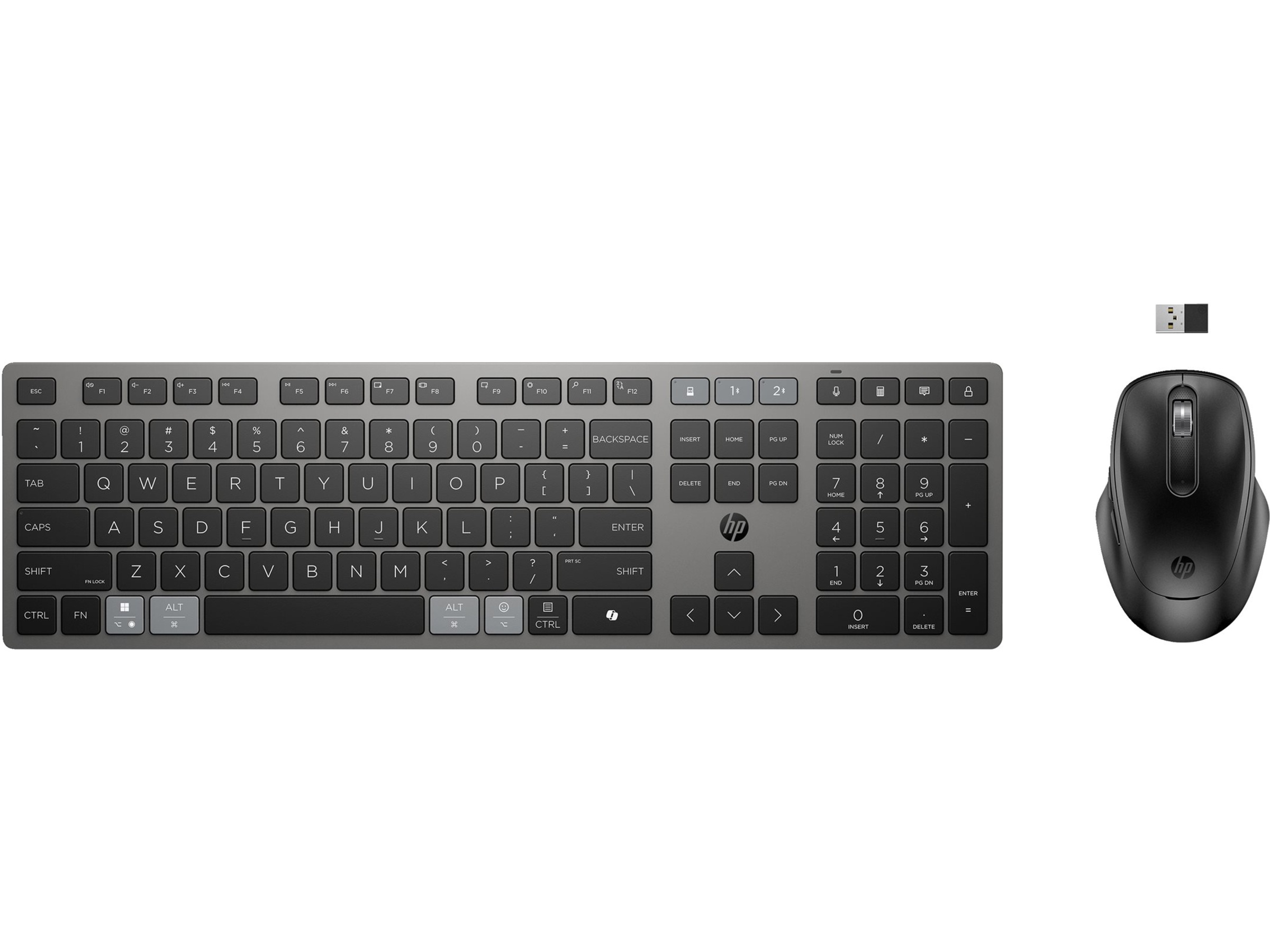 HP 725 trådløs tastatur og mus Mus & tastatur -kombipakker