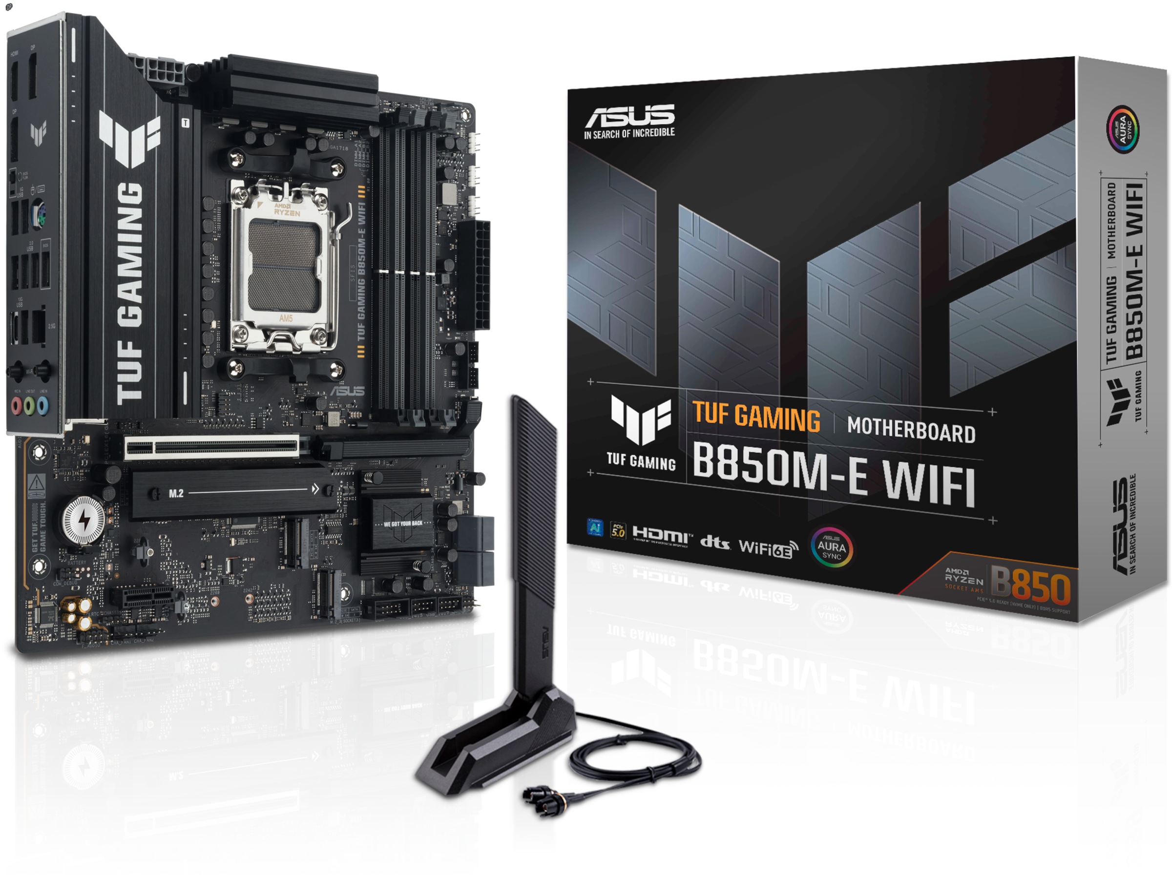 Asus TUF Gaming B850M-E WIFI Hovedkort -B-Grade Demo hovedkort