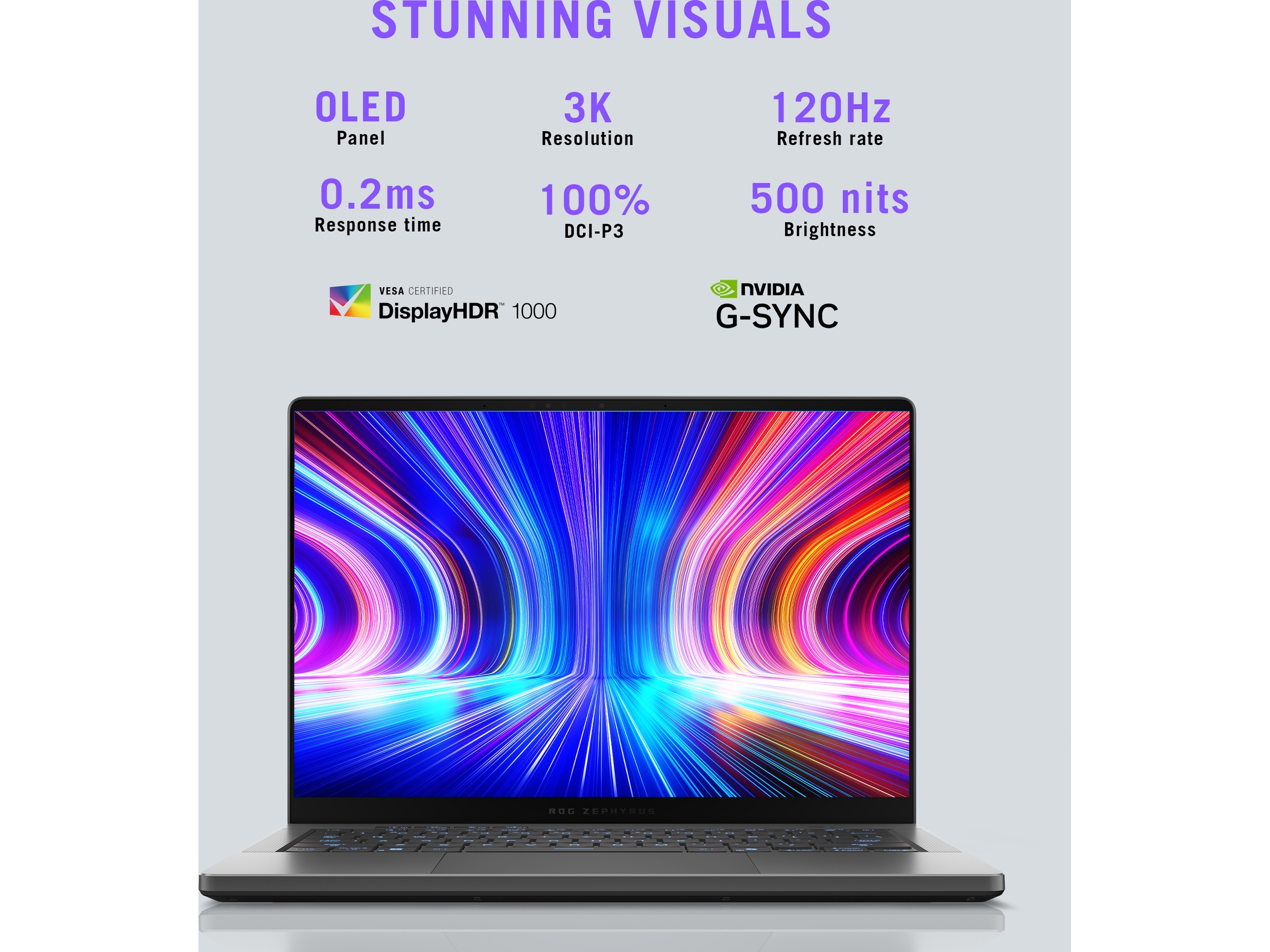 ASUS ROG Zephyrus G14 14" 3K OLED -B-Grade Demo bærbar PC