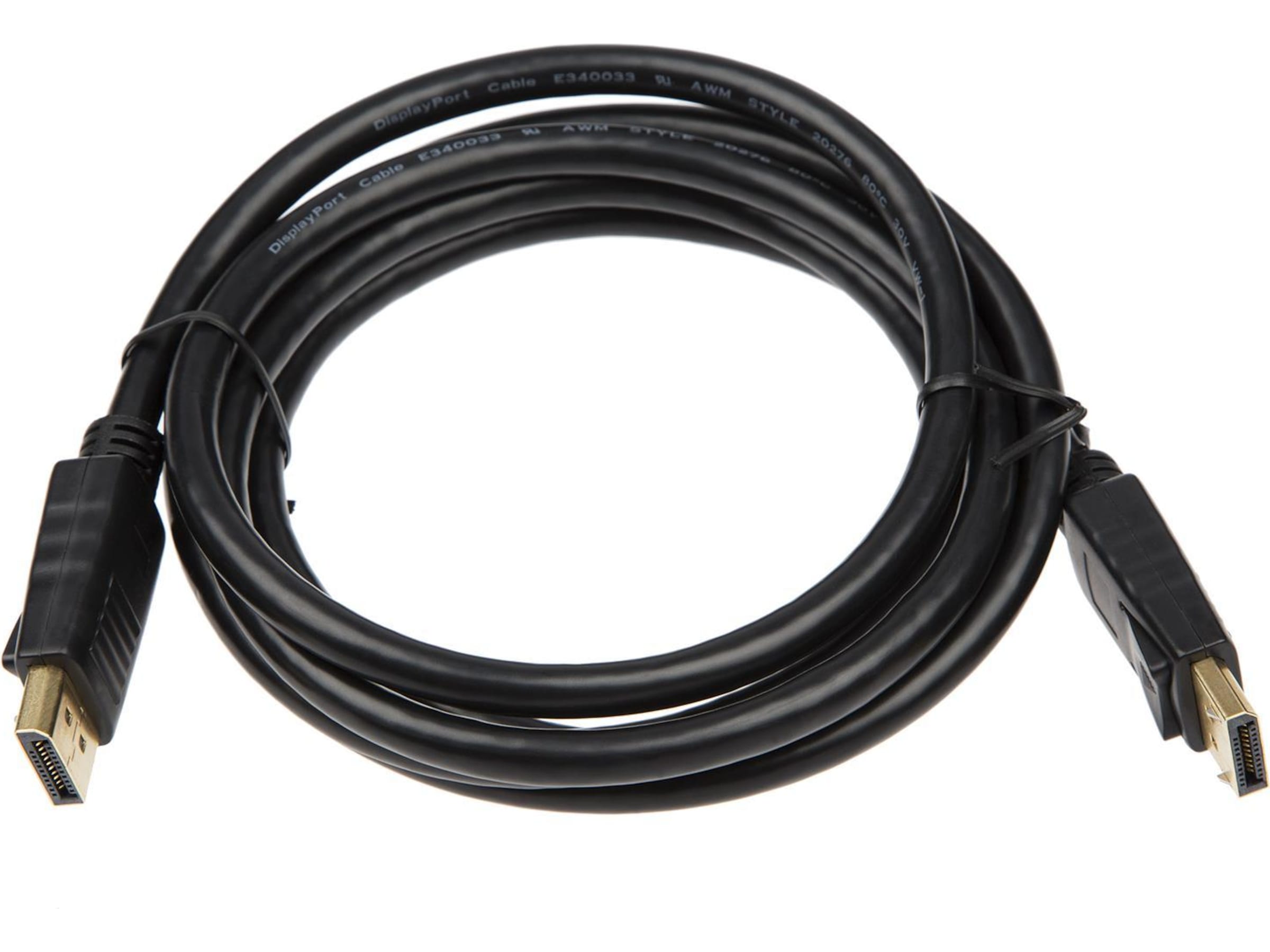 Displayport kabel 1m (sort) Monitorkabler