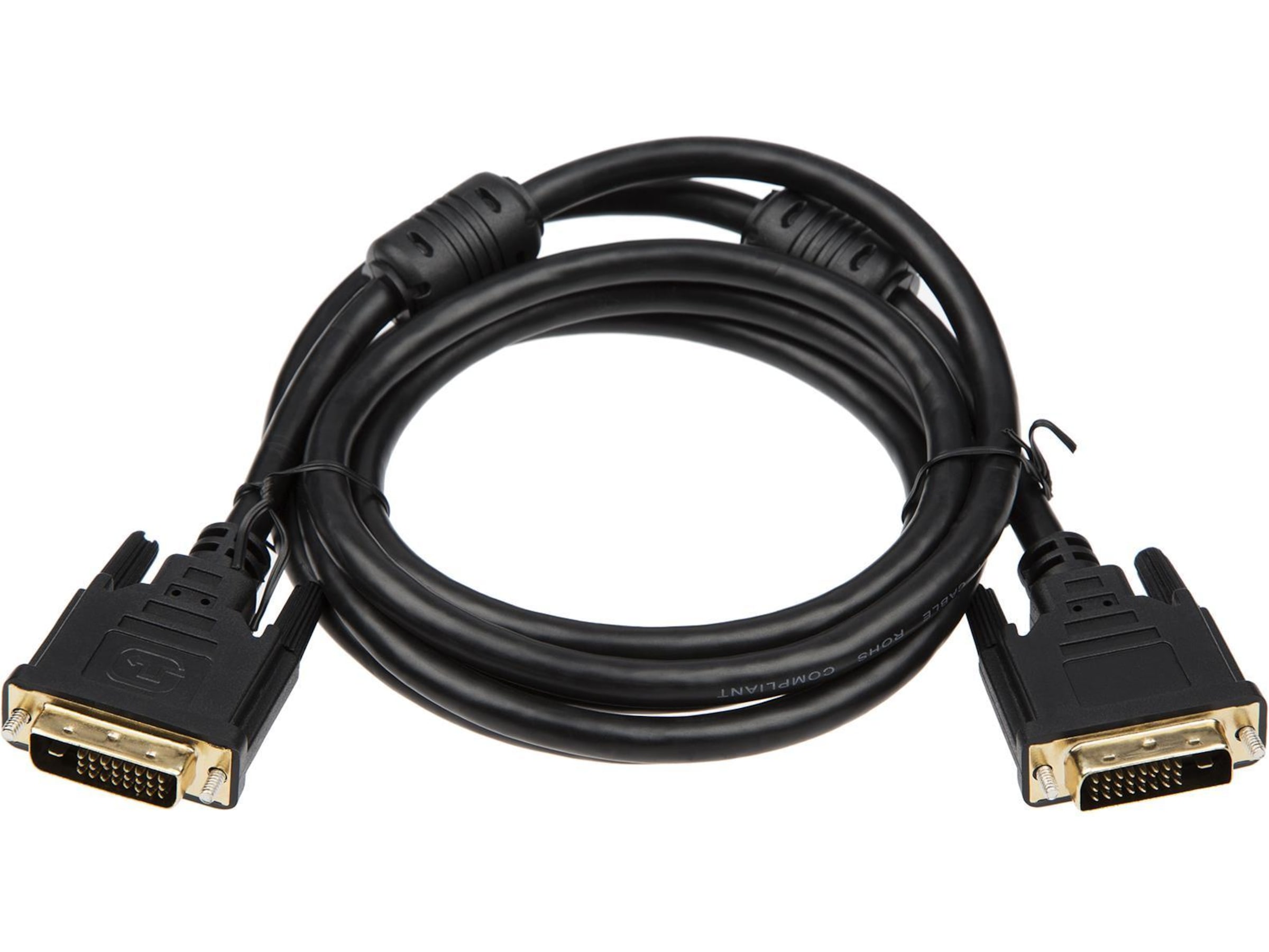 DVI-D kabel 2m (sort) Monitorkabler
