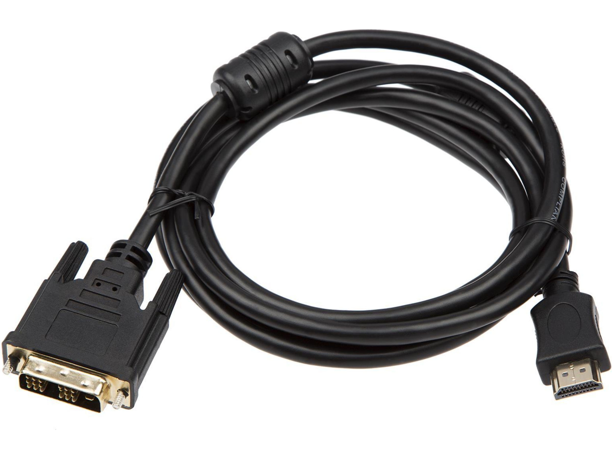 DVI til HDMI kabel 2m (sort) Monitorkabler