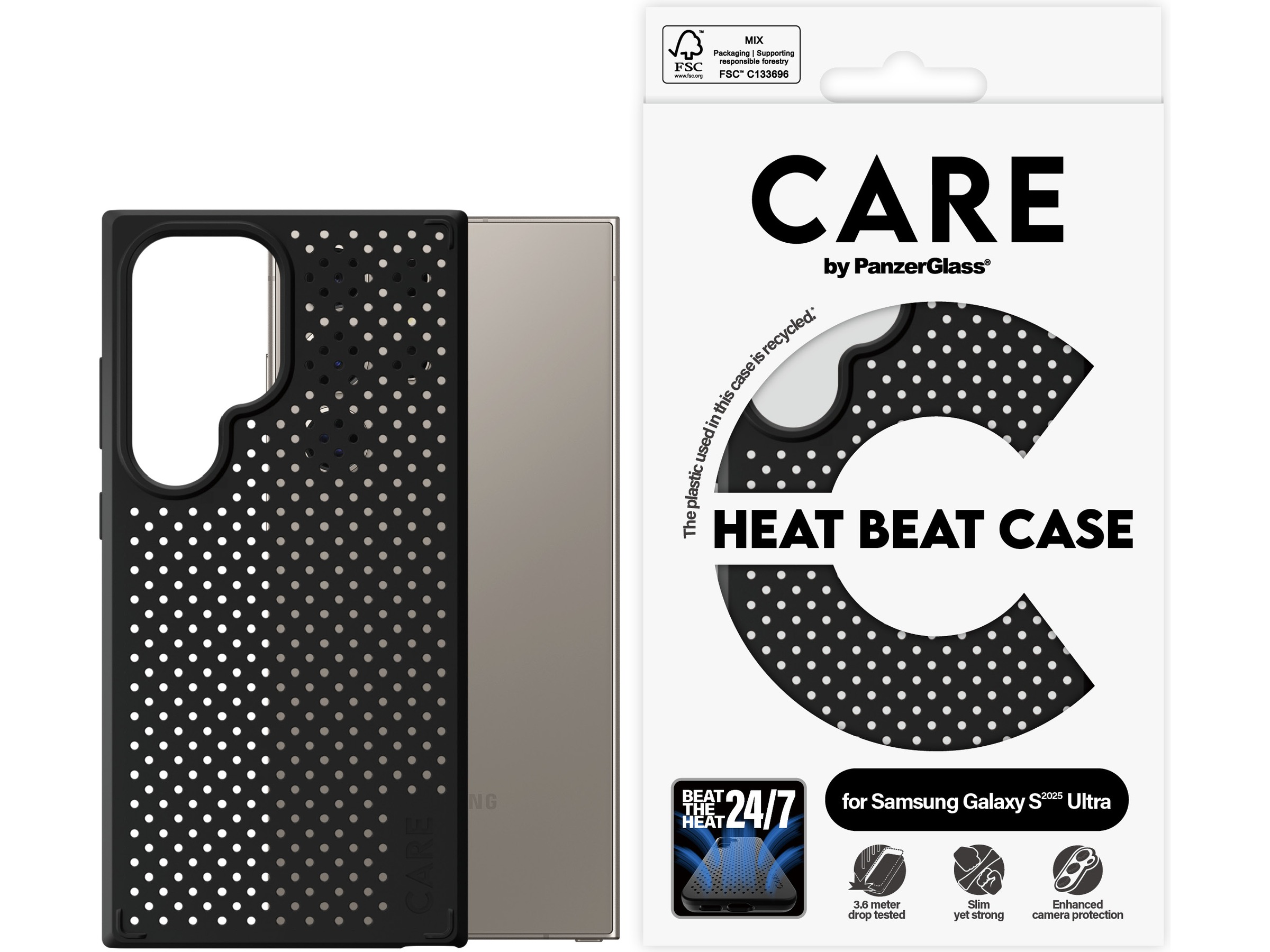PanzerGlass CARE Galaxy S25 Ultra Heat Beat deksel Mobildeksel