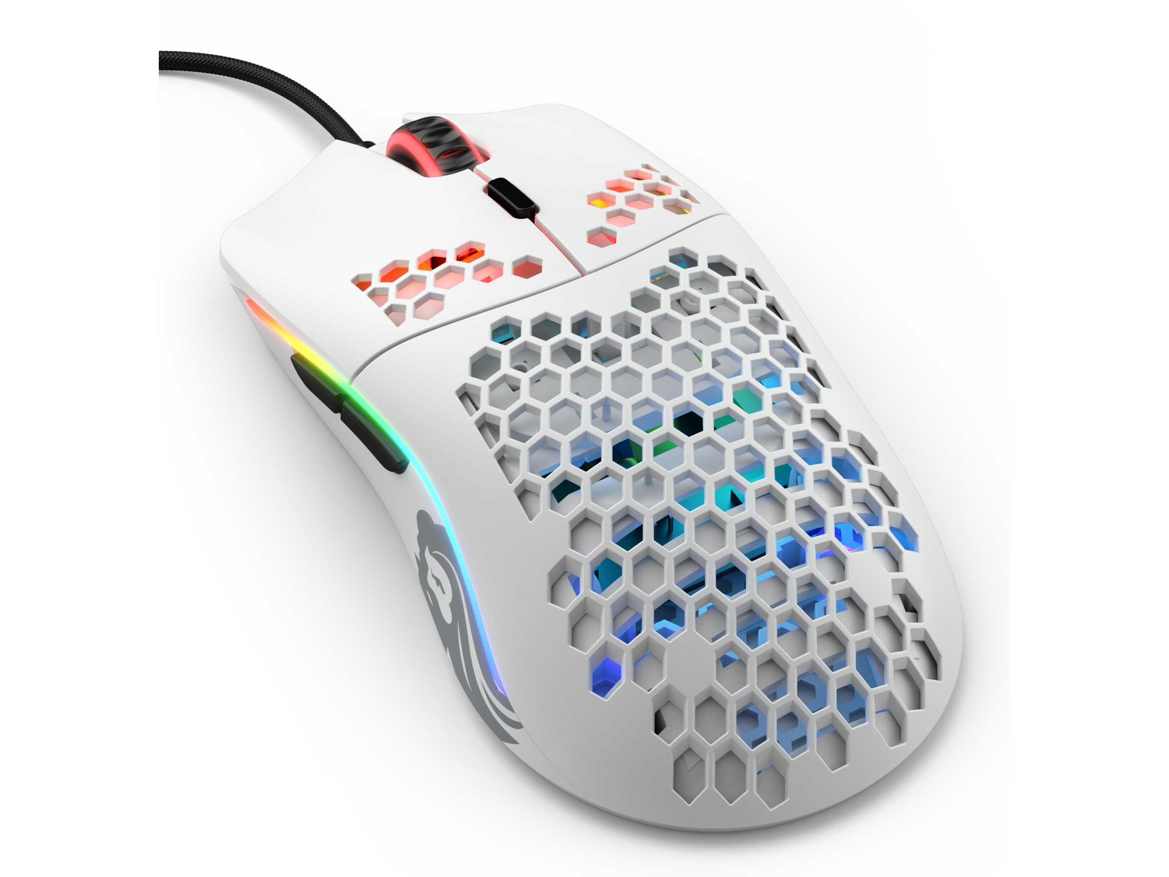 Glorious Model O Gamingmus (matt hvit) Gamingmus