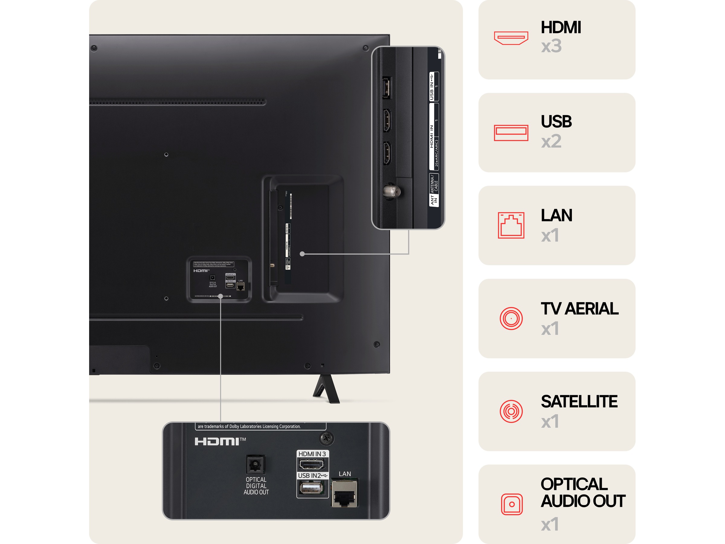 LG 50'' NANO 81 4K TV (2024) 50NANO81T6A + Lydplanke 50 - 59 tommer TV