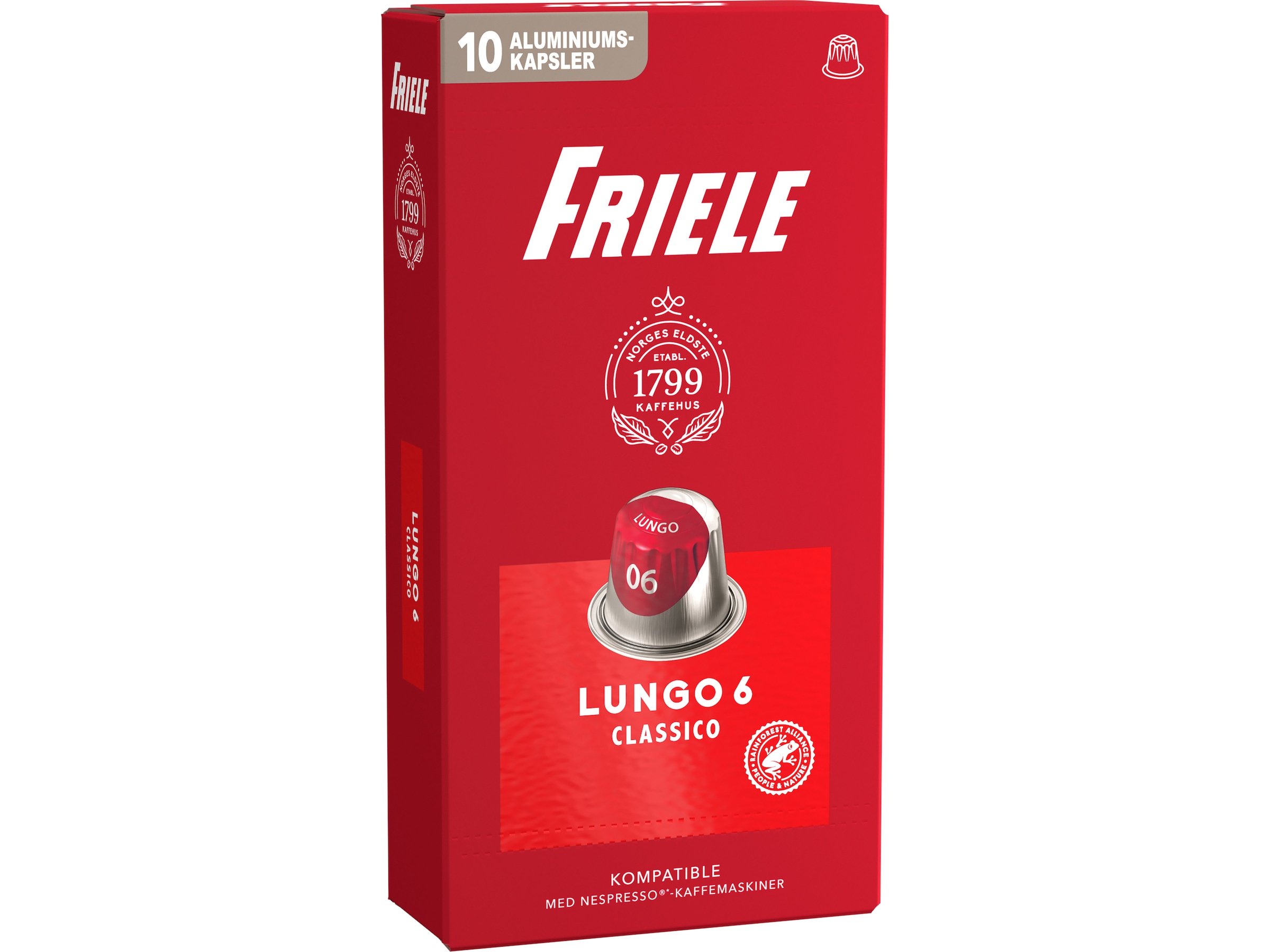 Friele Lungo Classico 6 10-pakk Kaffekapsler