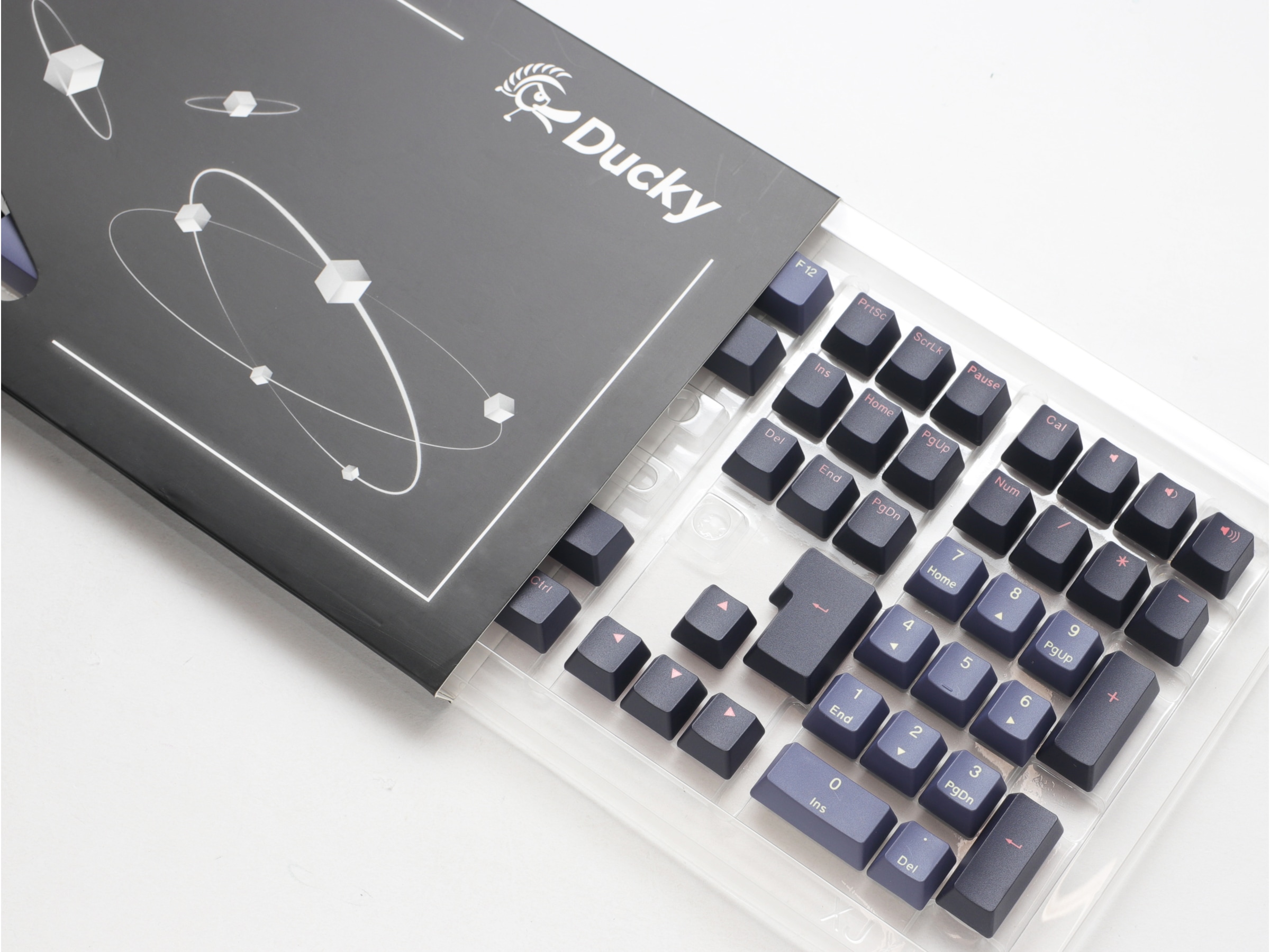 Ducky PBT Cosmic Keycaps (Blå/sort) Tilbehør til gaming- tastatur og mus