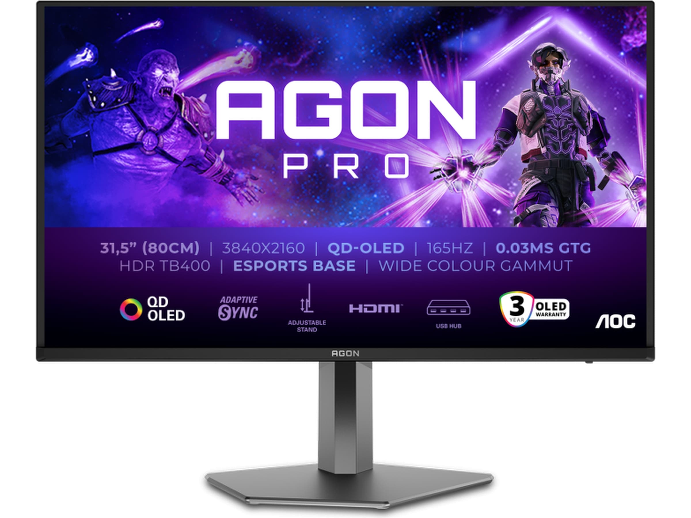 AOC 32" 4K gamingskjerm AG326UD Gamingskjermer