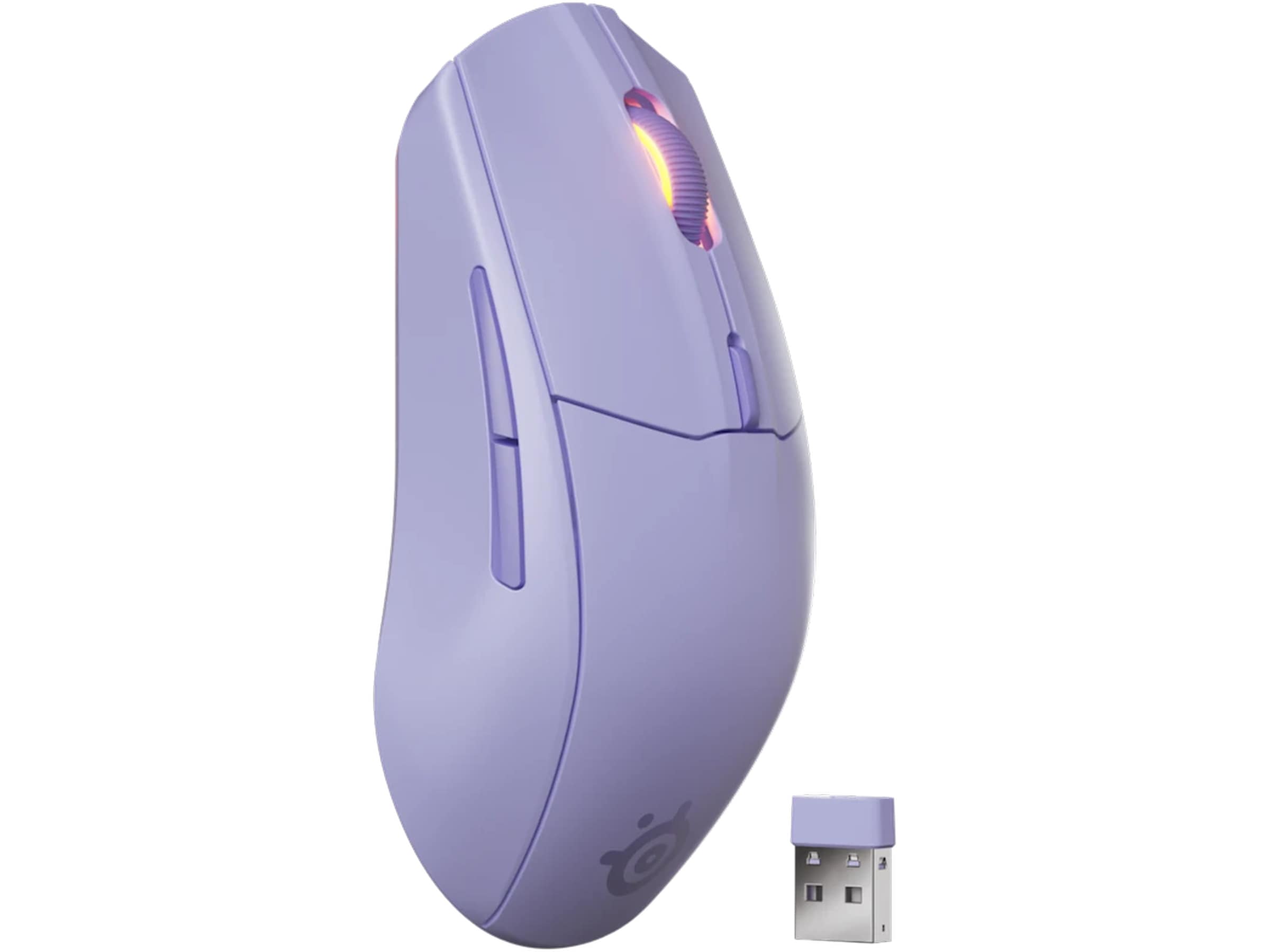 SteelSeries Rival 3 Gen 2 trådløs gamingmus (lavender) Gamingmus