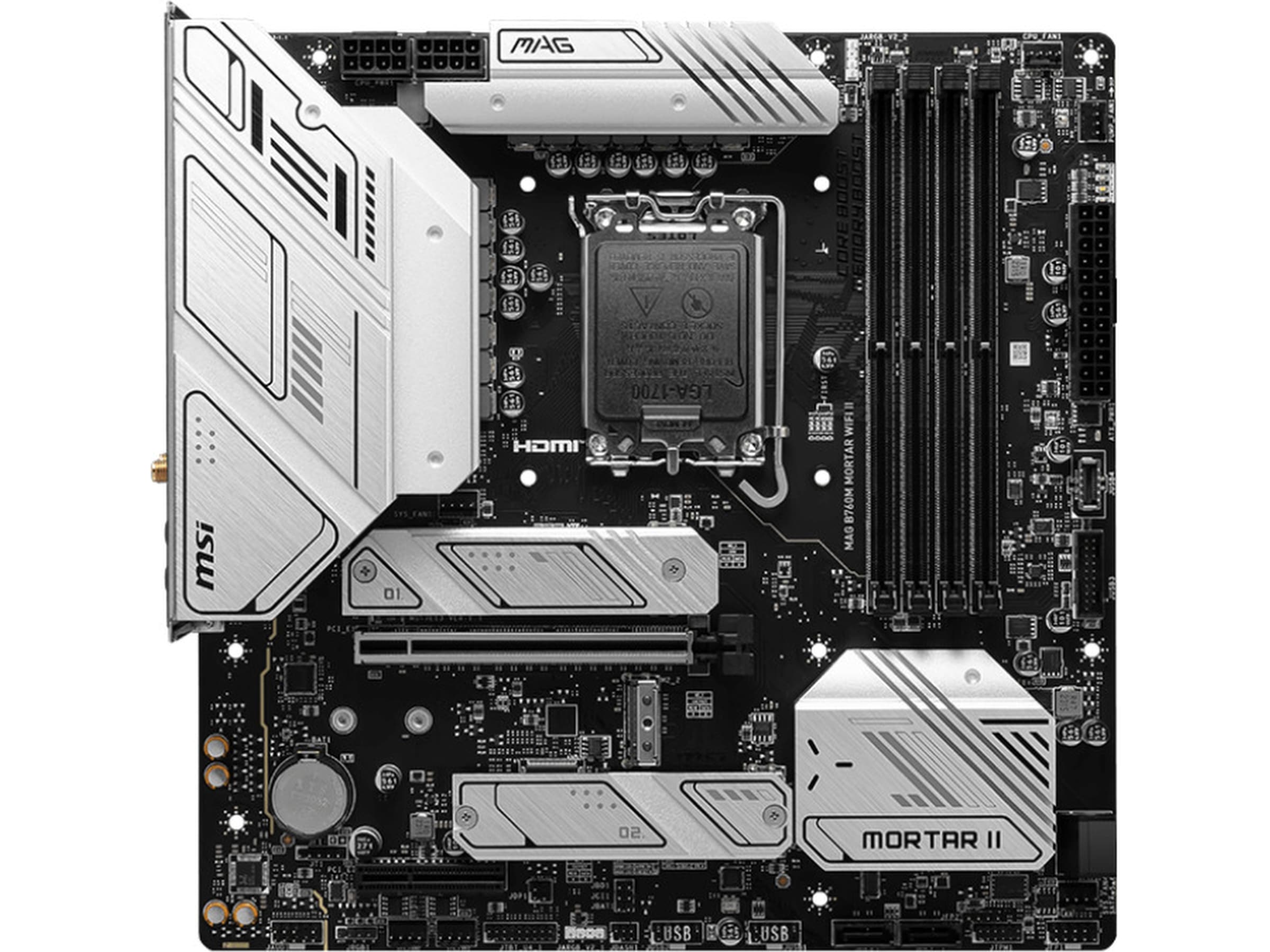 MSI MAG B760M MORTAR WIFI II Hovedkort Intel Socket