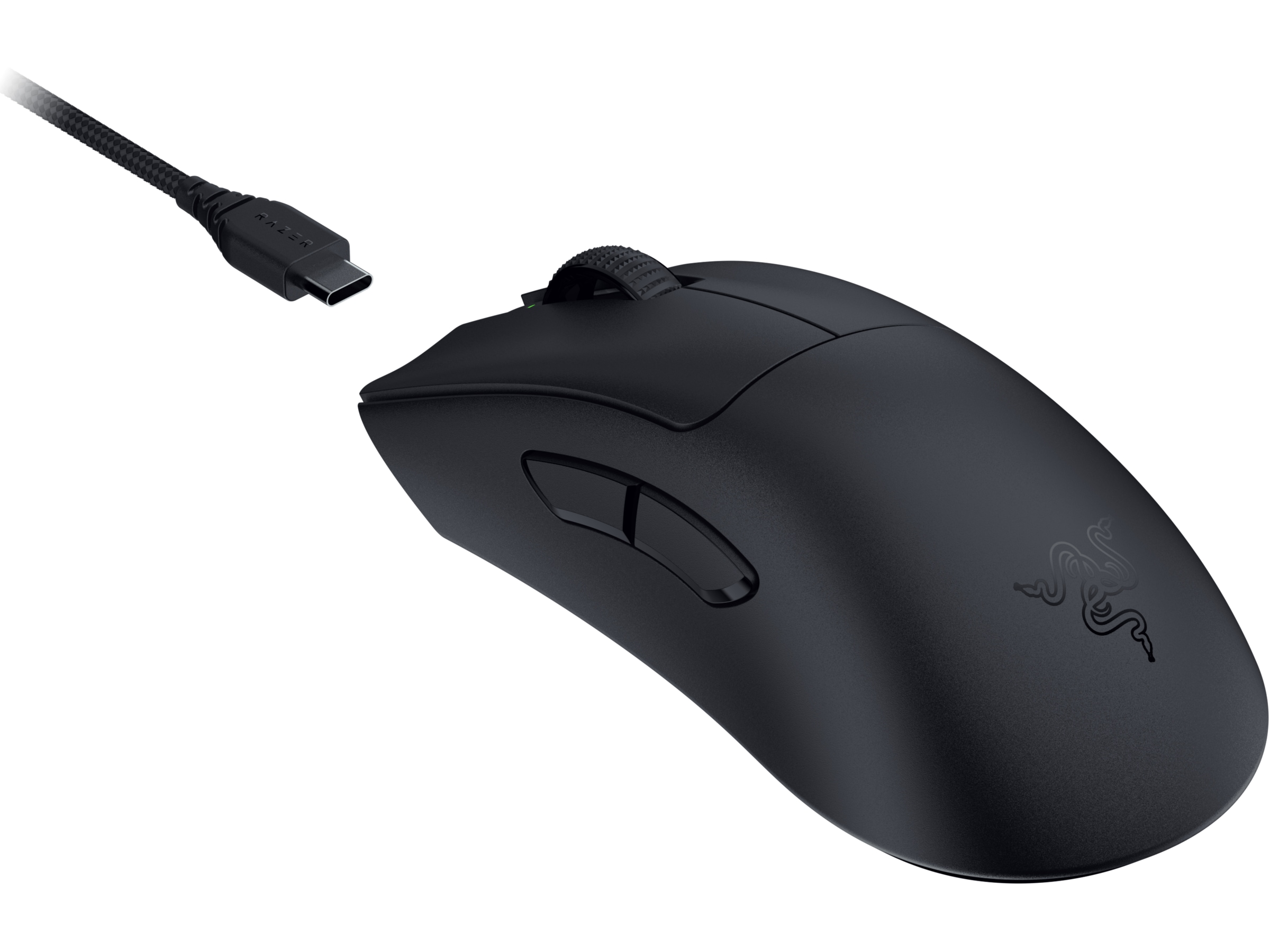 Razer DeathAdder V3 Pro + HyperPolling Wireless Dongle (sort) Gamingmus