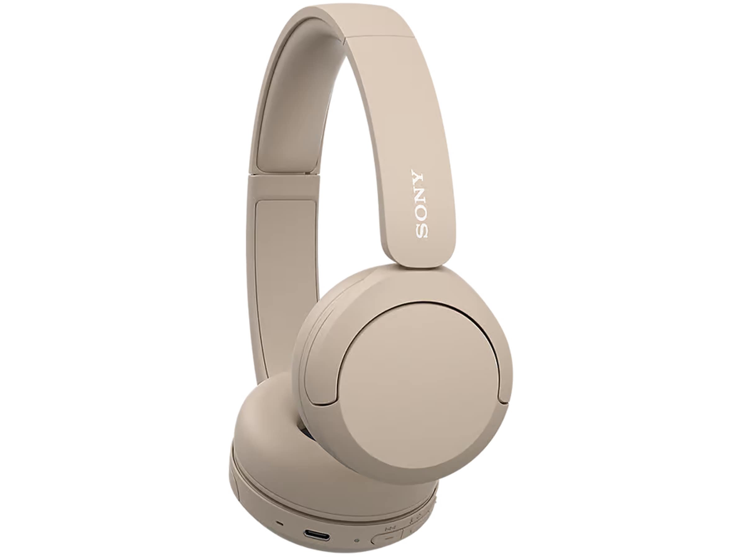 Sony WH-CH520 trådløse hodetelefoner, On-Ear (beige) Hodetelefoner