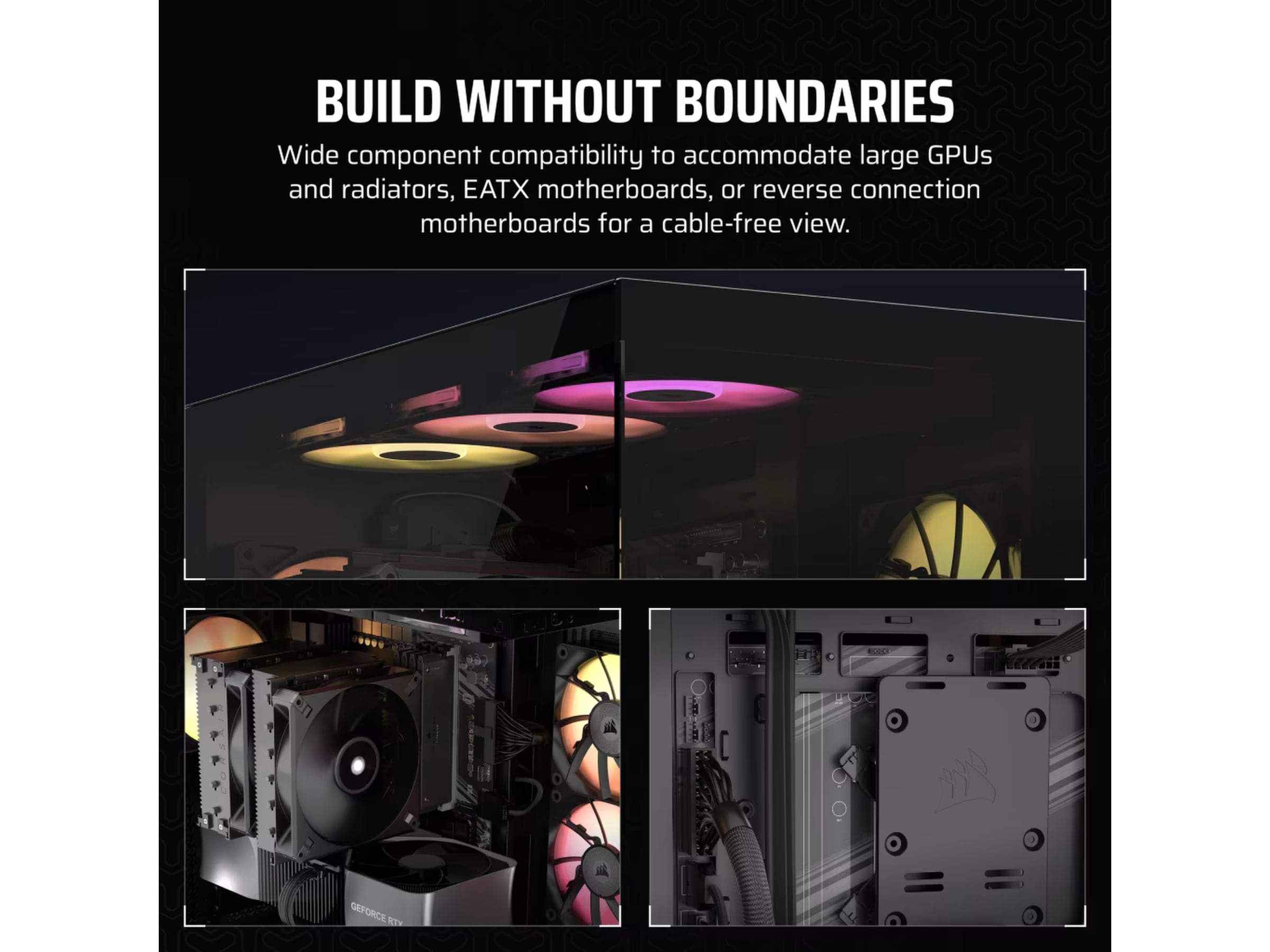 Corsair 3500X Tempered Glass Mid-Tower (sort) Midi tower