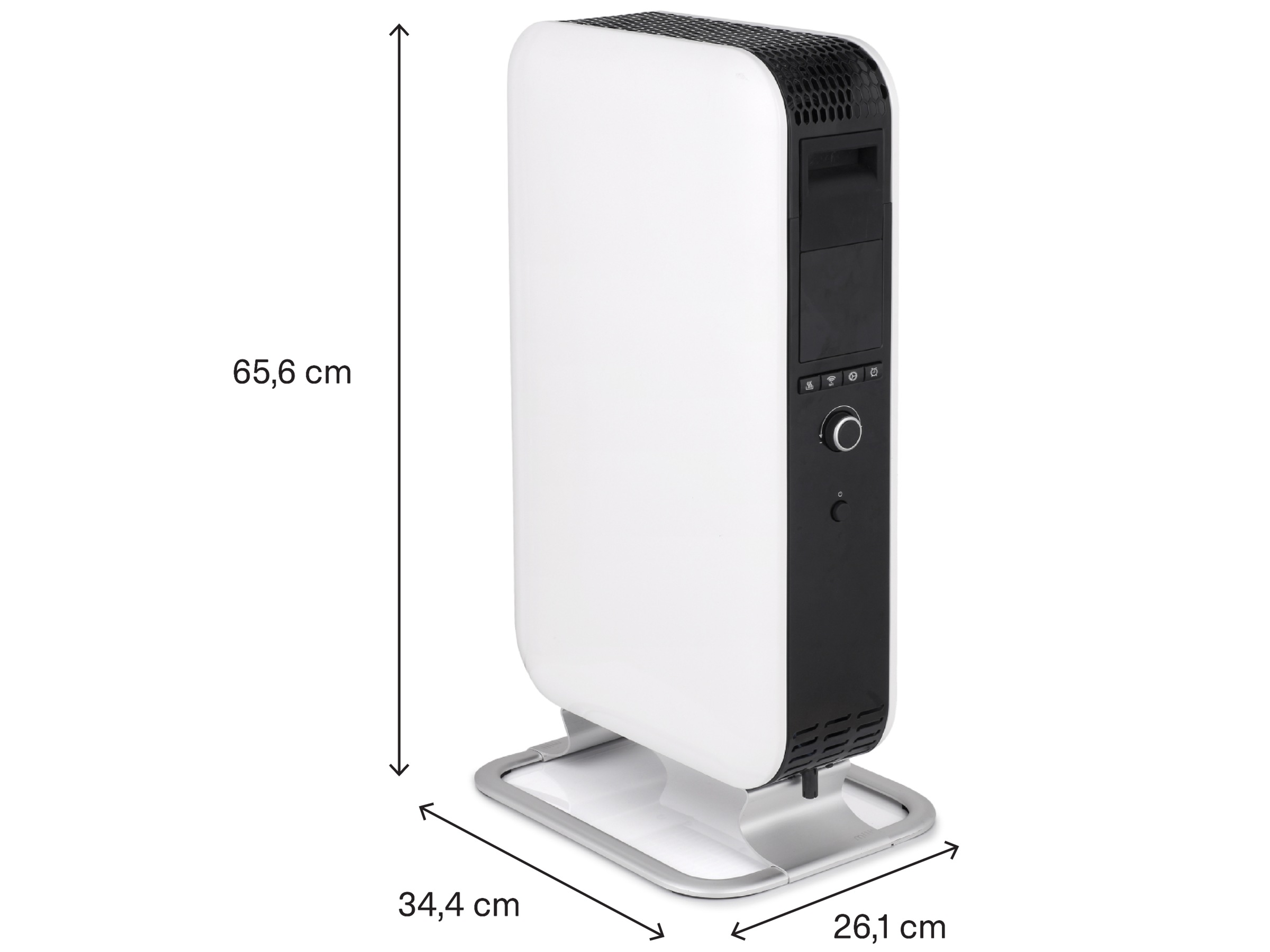 Mill Gentle Air WiFi oljeovn 1500W (hvit) Frittstående varmeovner